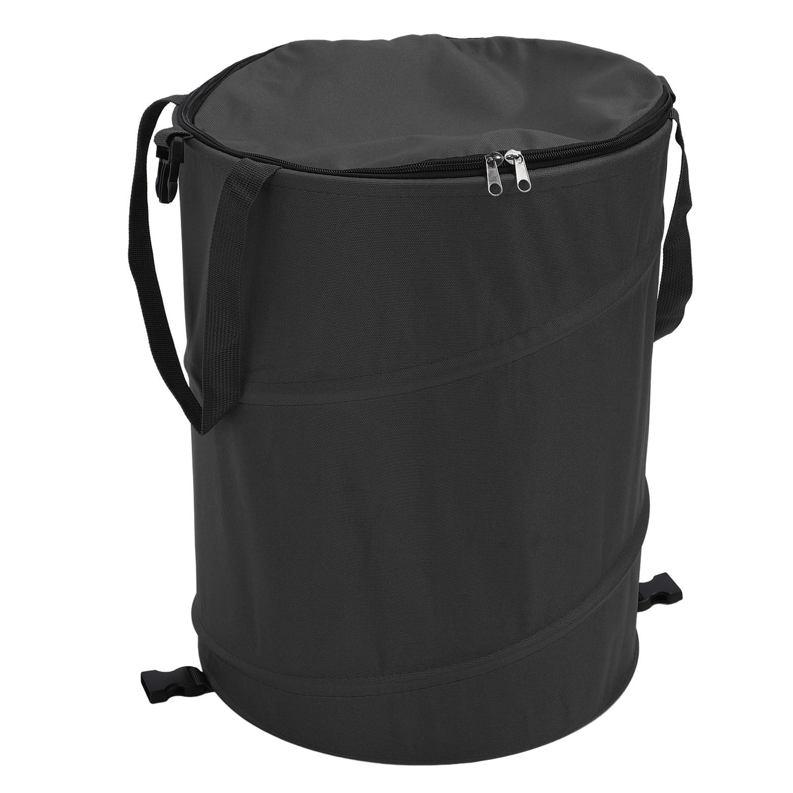 Camping Trash Can with Zippered Lid 24 Gallons Large Capacity Foldable view 9