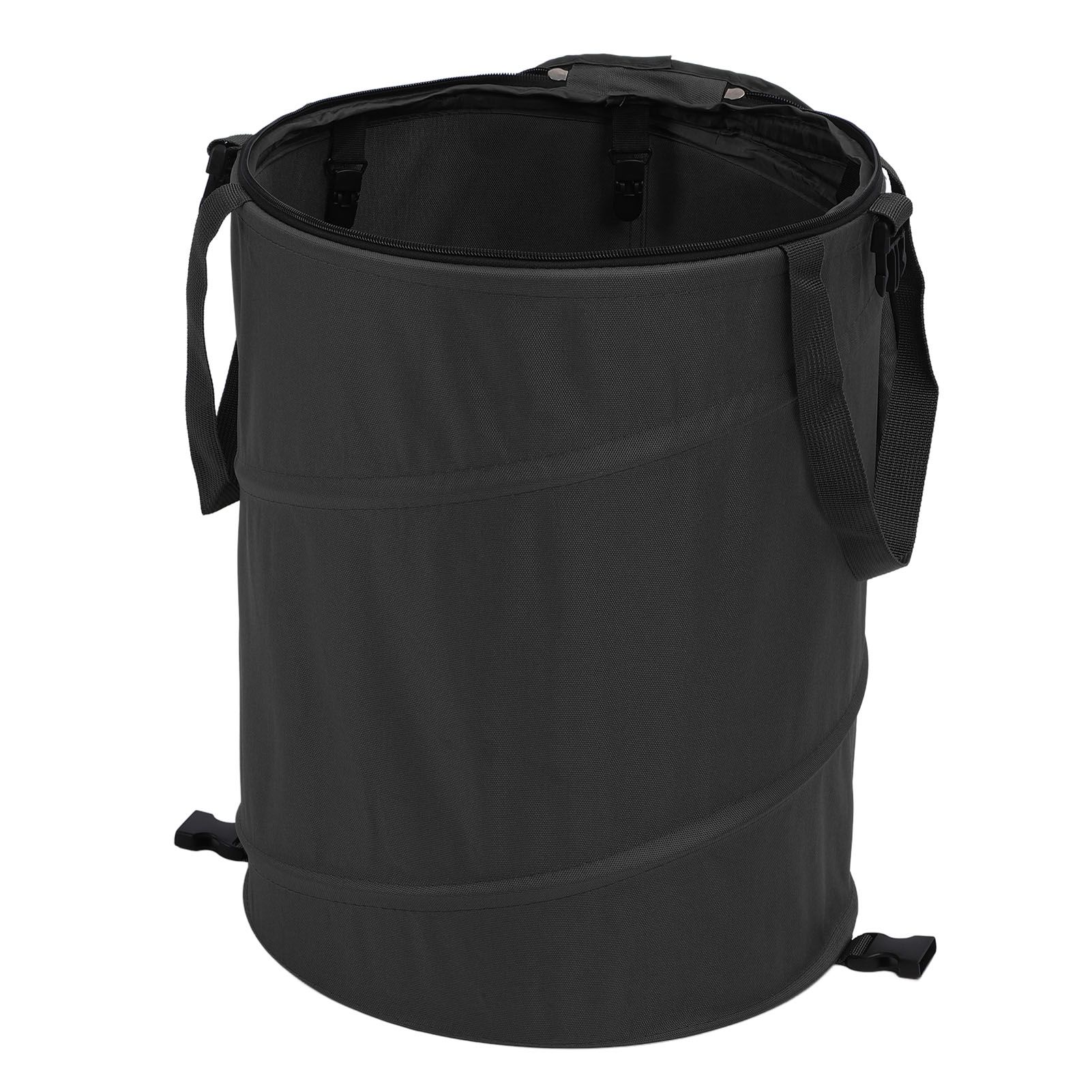 Camping Trash Can with Zippered Lid 24 Gallons Large Capacity Foldable view 11