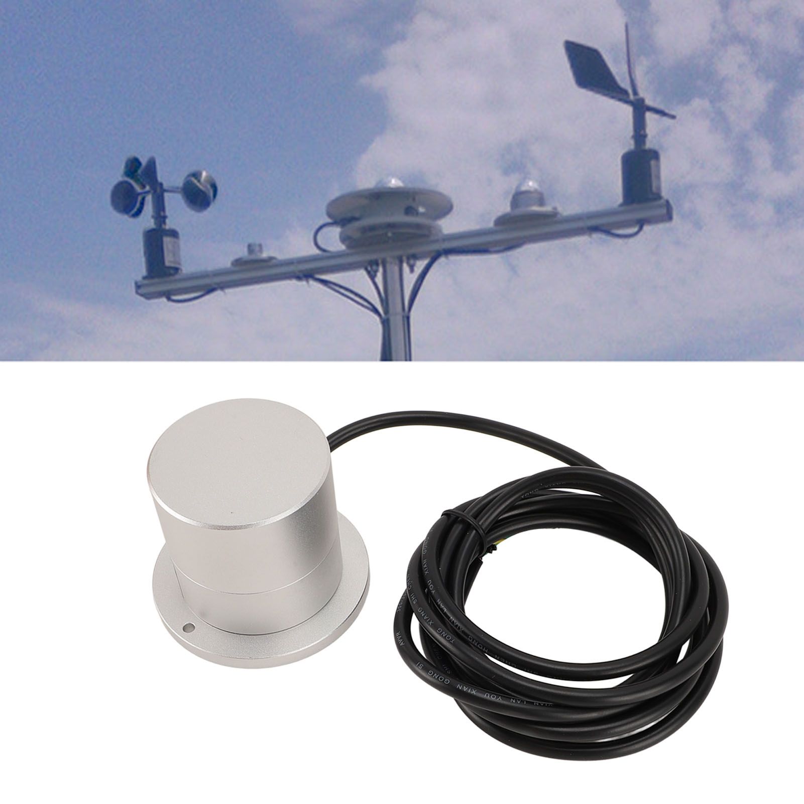 Photoelectric Total Solar Radiation Sensor Transmitter 9 to 30V Aluminum view 12