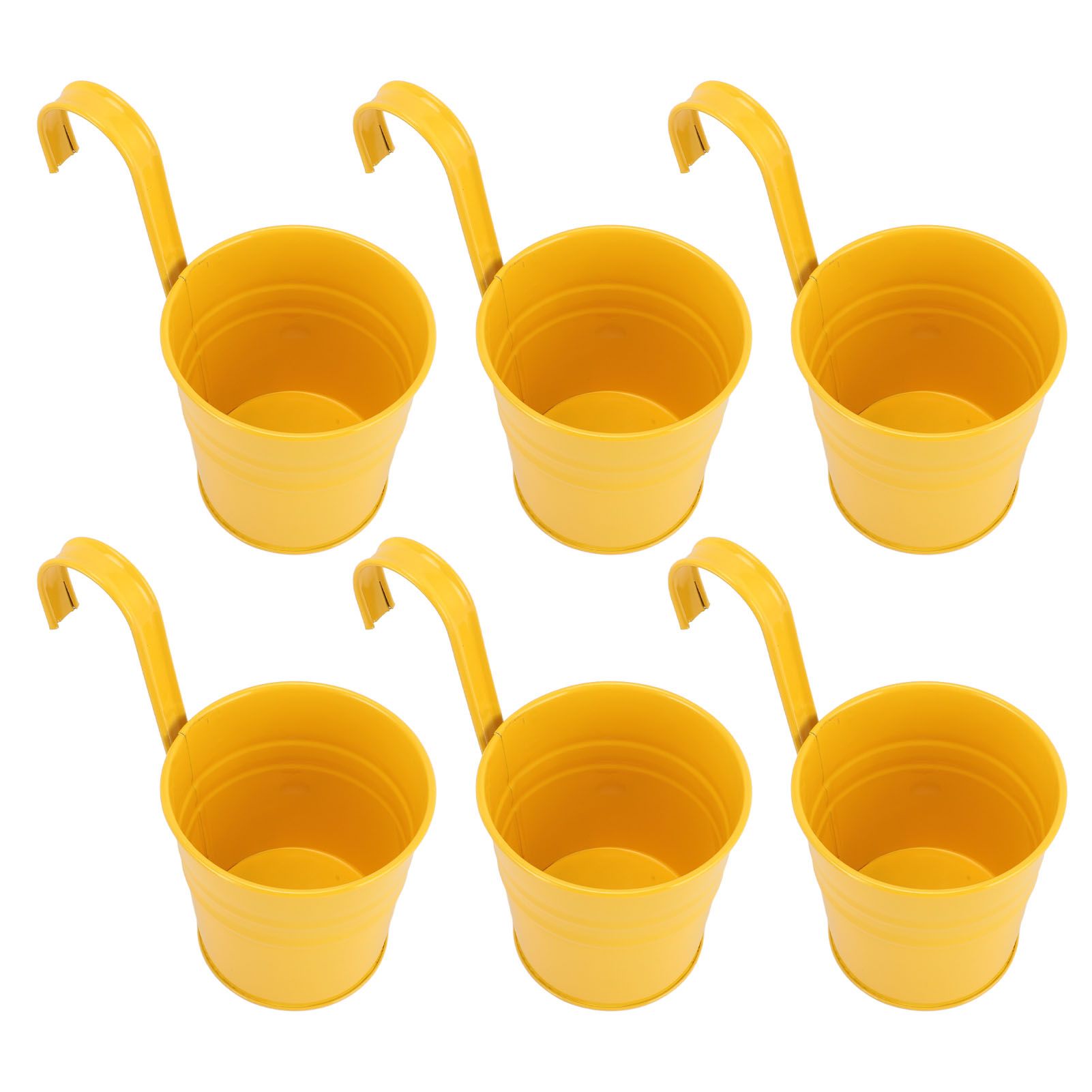 10Pcs Hanging Flower Pots with Removable Hooks Outdoor Indoor Plants Metal view 6