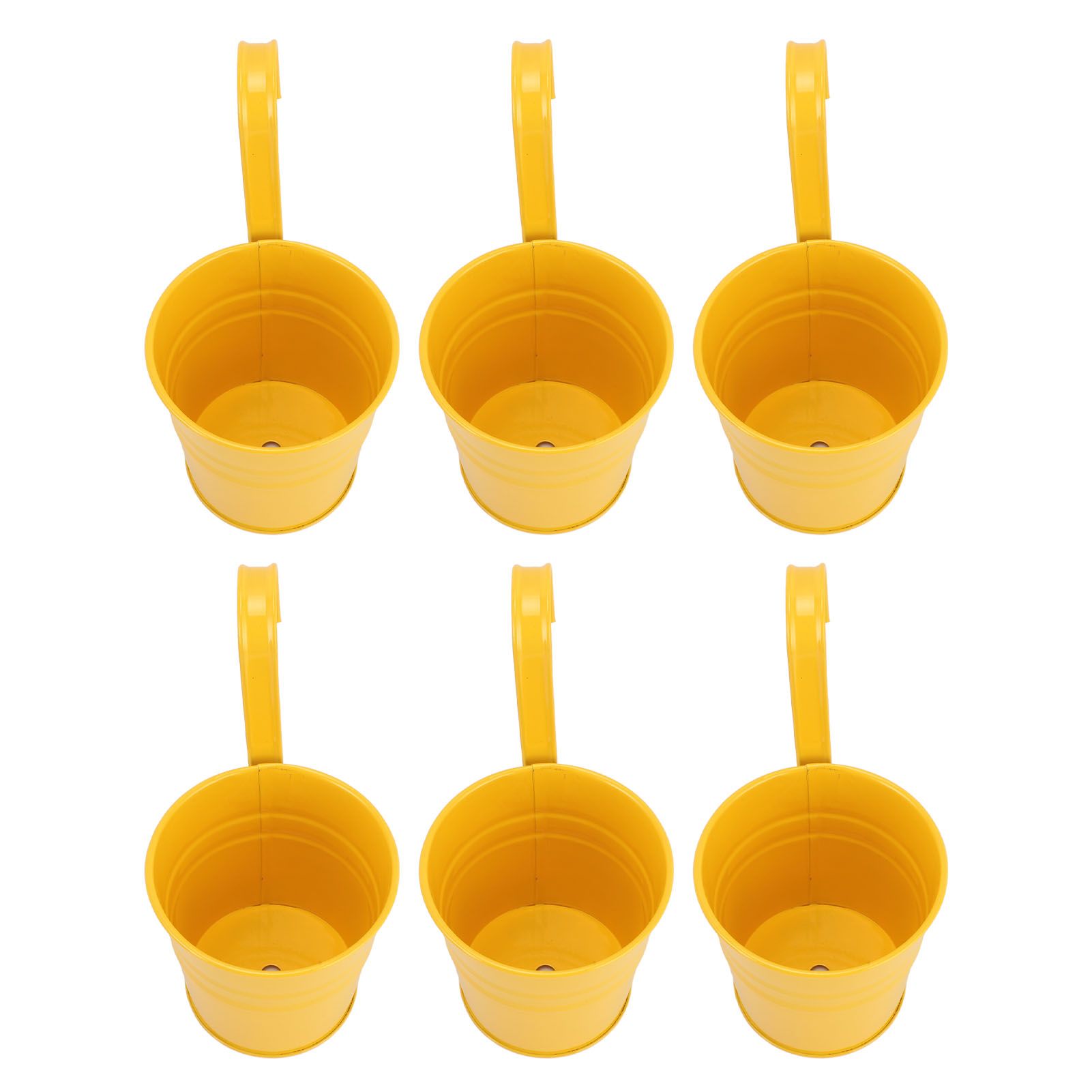 10Pcs Hanging Flower Pots with Removable Hooks Outdoor Indoor Plants Metal view 8
