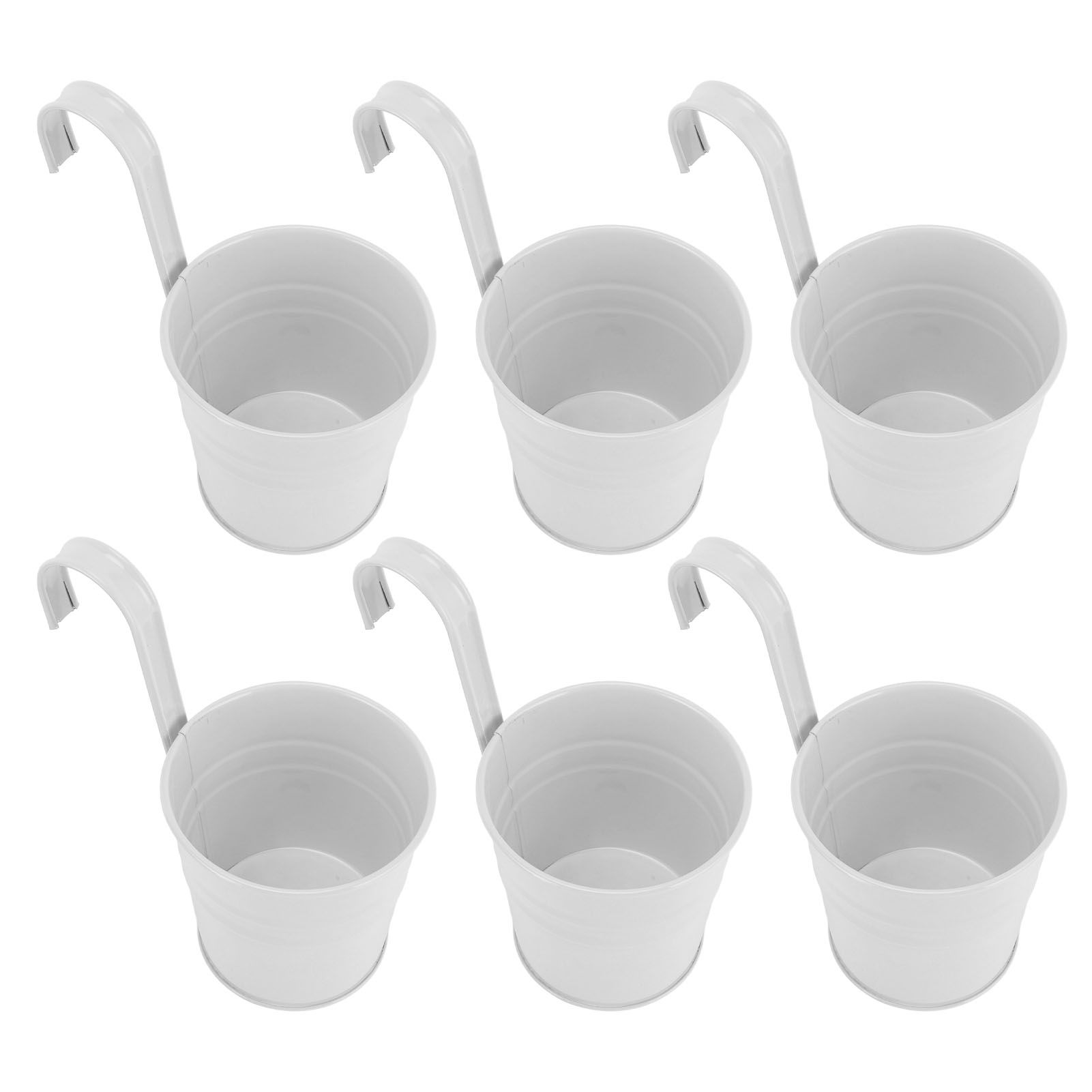 10Pcs Hanging Flower Pots with Removable Hooks Outdoor Indoor Plants Metal view 6