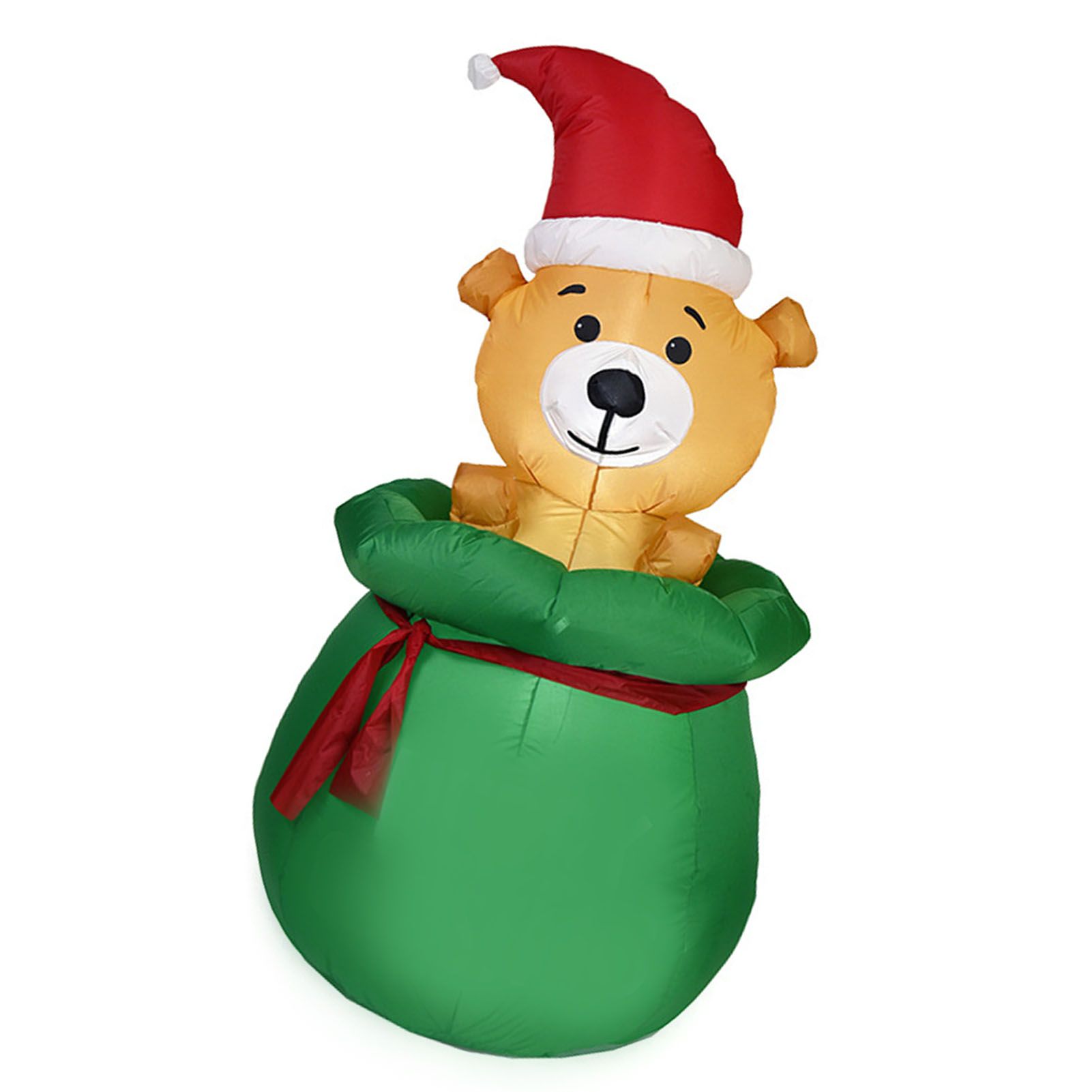 Xmas Inflatable Bear Decoration Outdoor Yard Garden LED Light Luminous Air Model