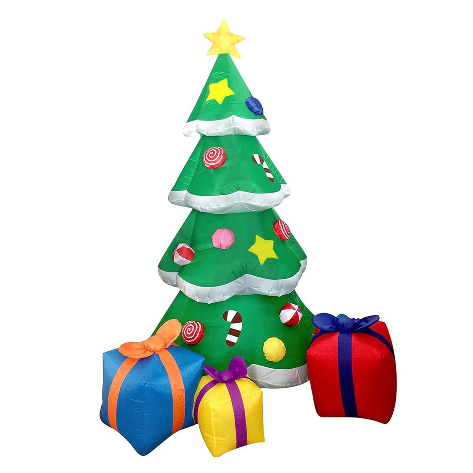 Inflatable Xmas Tree with LED Light Quick Inflation Soft Warm Lighting Blow Up view 4