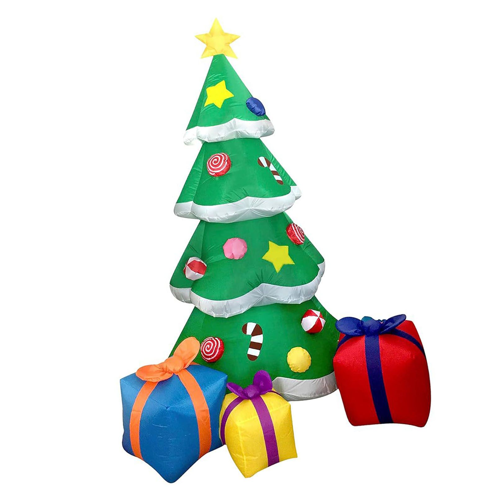 Inflatable Xmas Tree with LED Light Quick Inflation Soft Warm Lighting Blow Up view 6