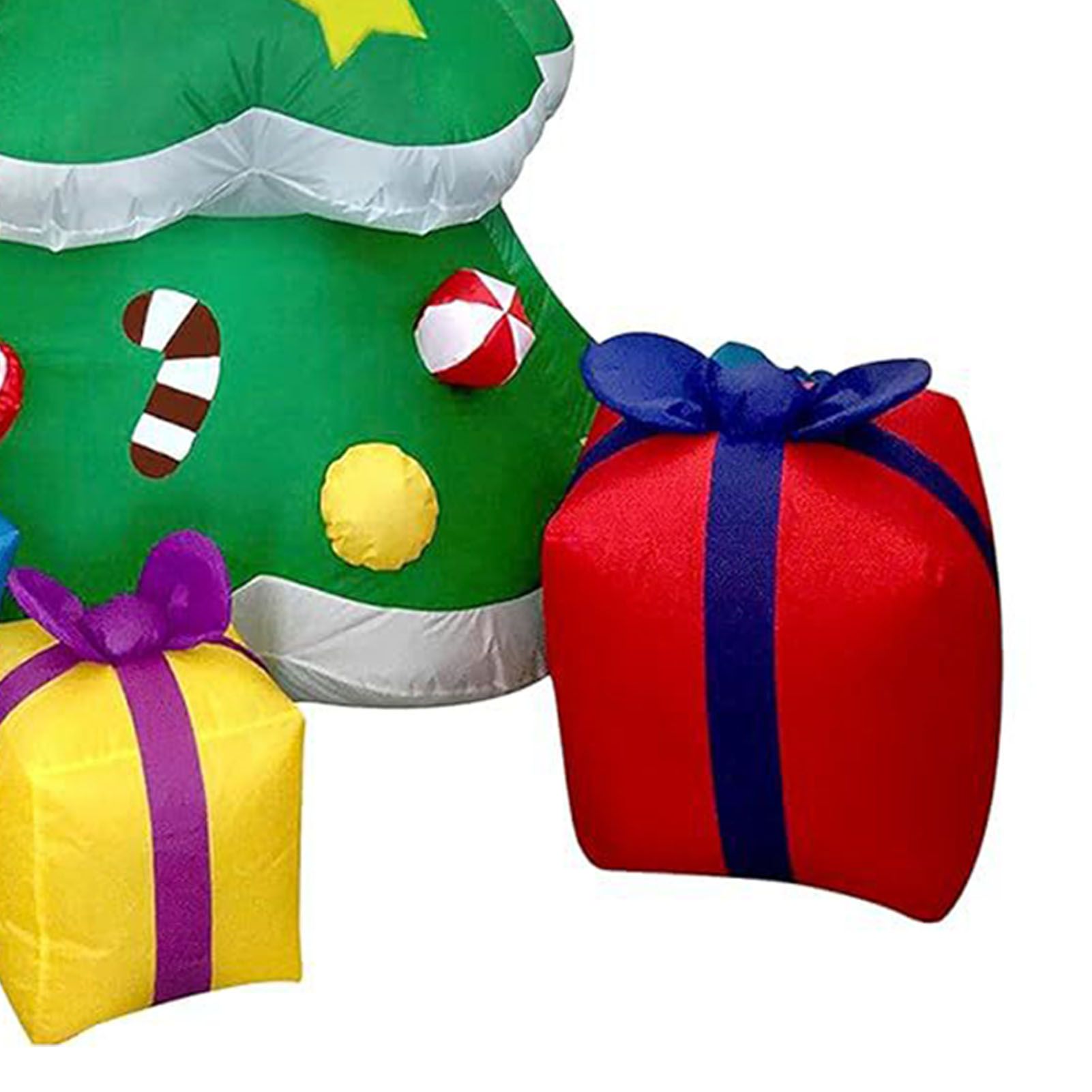 Inflatable Xmas Tree with LED Light Quick Inflation Soft Warm Lighting Blow Up view 7