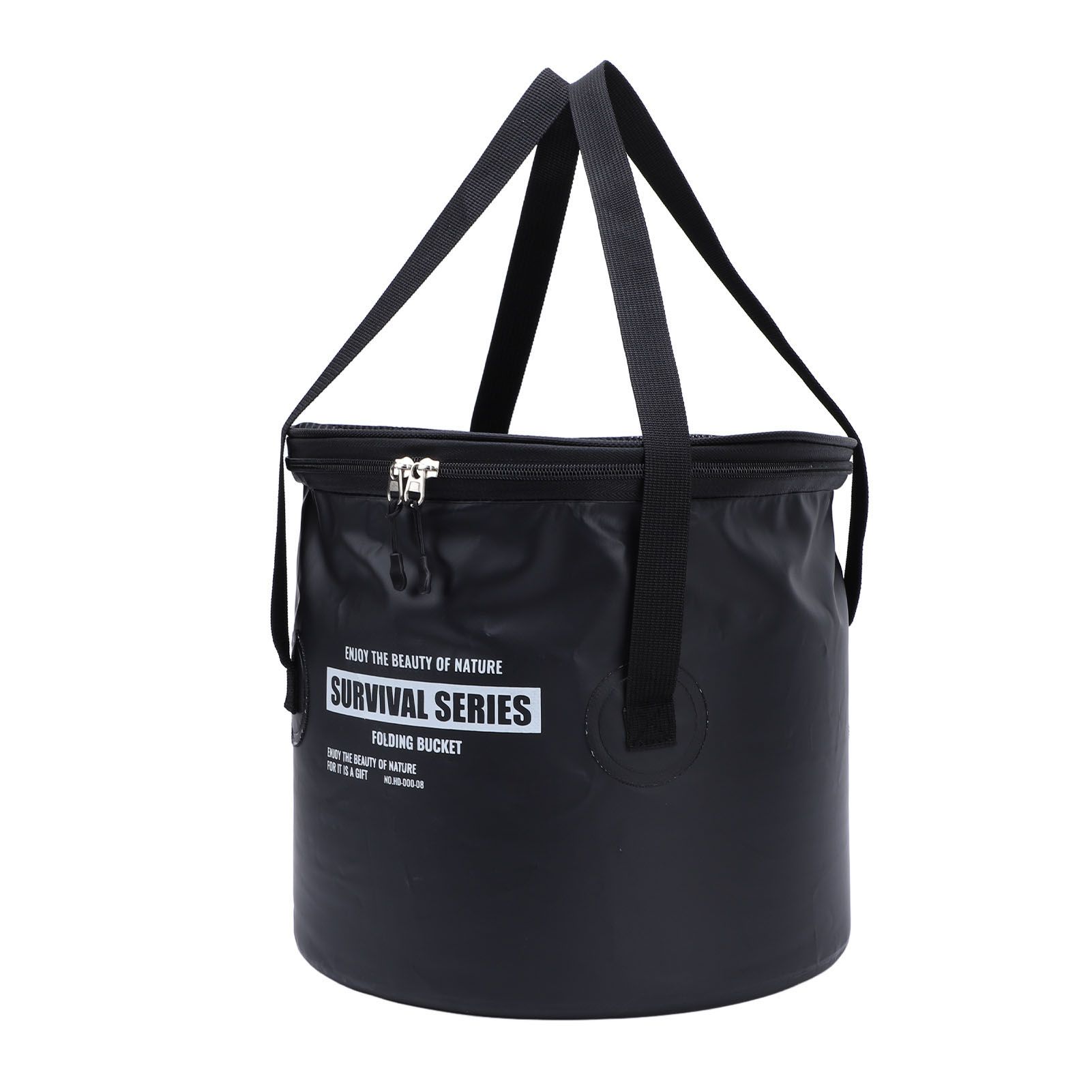 Cloth Folding Bucket with Mesh Pouch Portable Draining Basket Water Container view 6