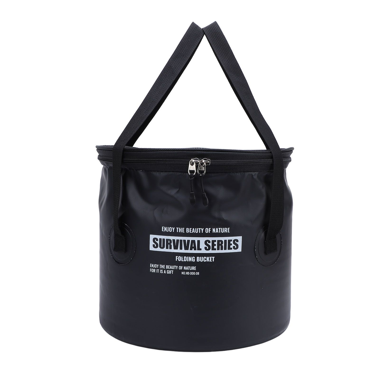 Cloth Folding Bucket with Mesh Pouch Portable Draining Basket Water Container view 9
