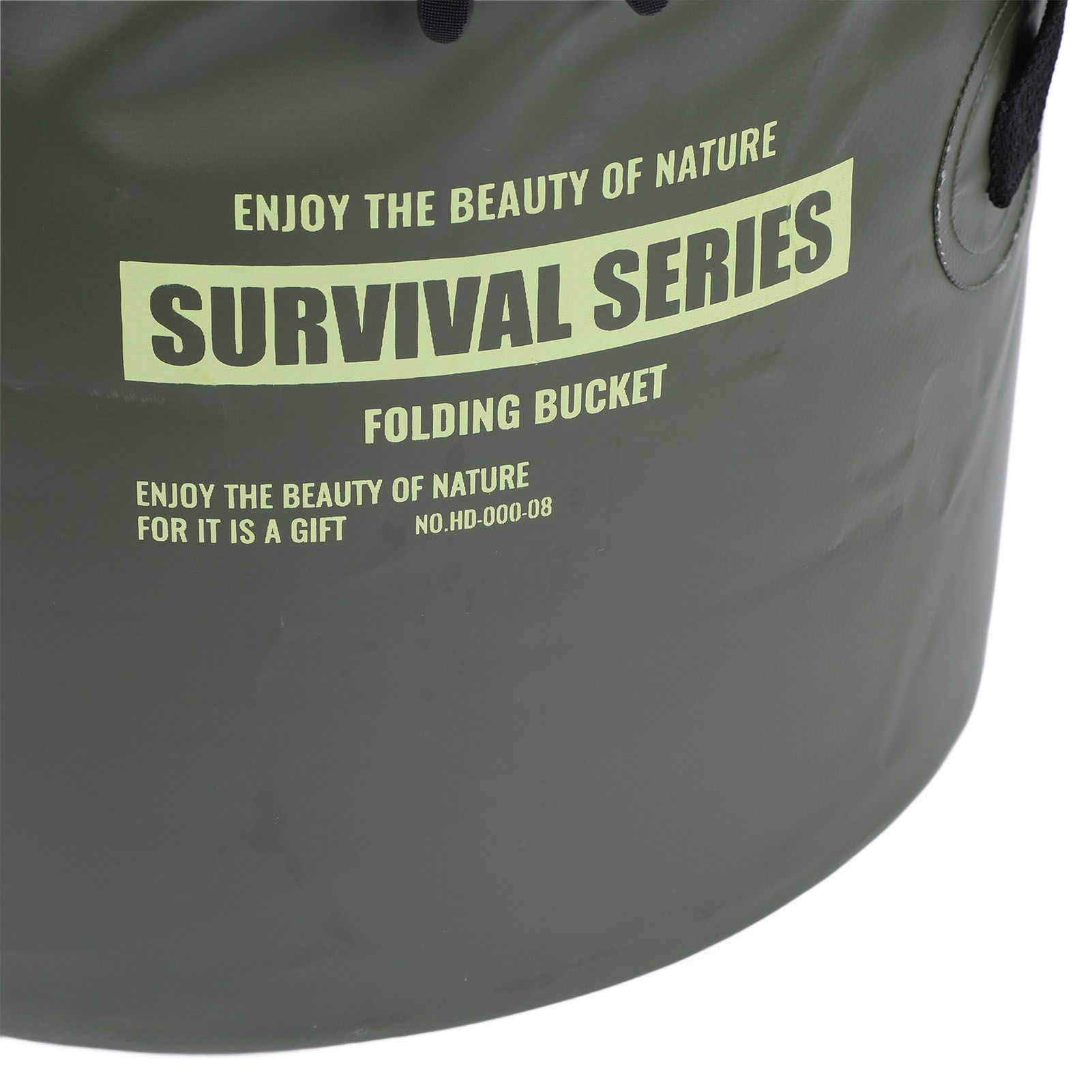 Cloth Folding Bucket with Mesh Pouch Portable Draining Basket Water Container view 2