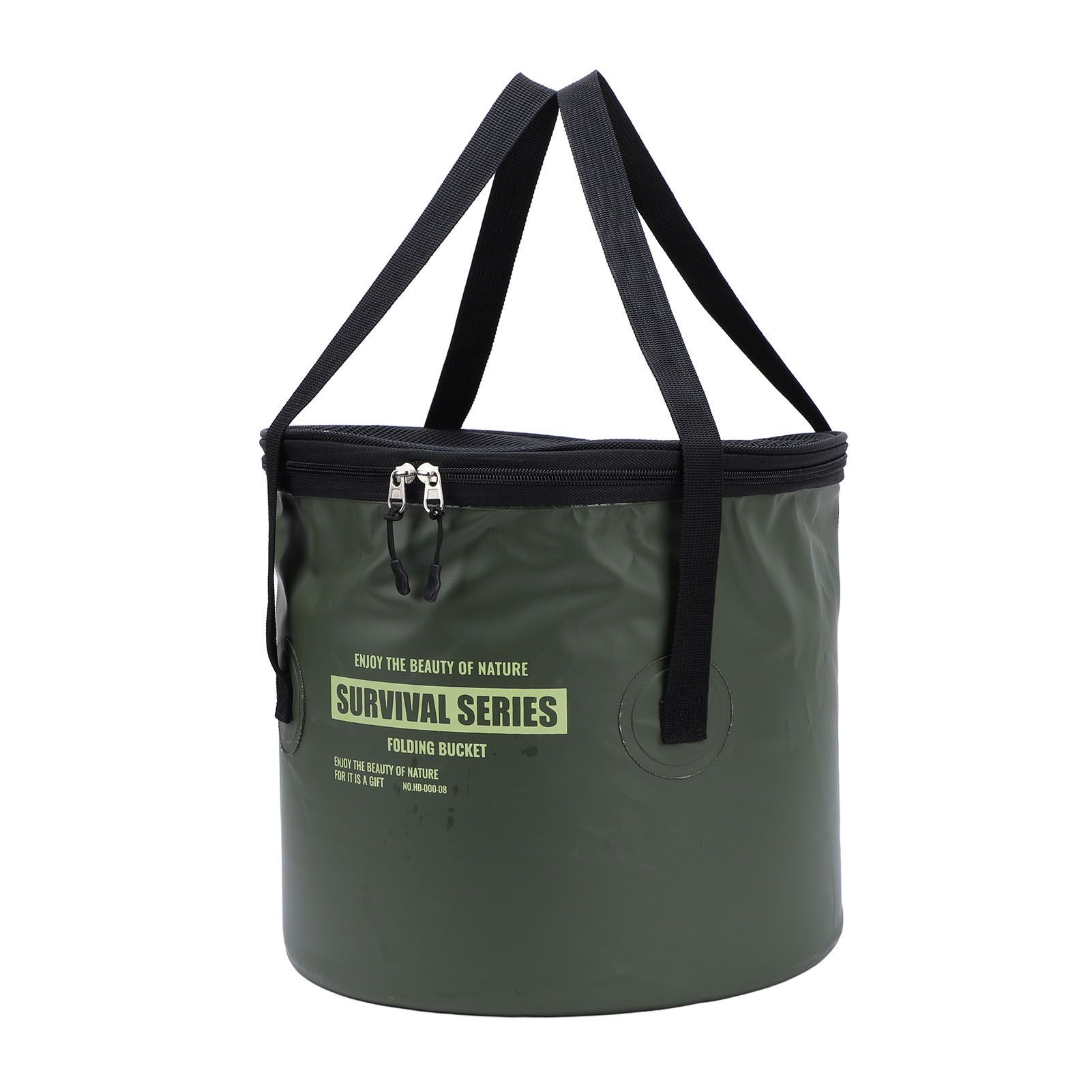 Cloth Folding Bucket with Mesh Pouch Portable Draining Basket Water Container view 6