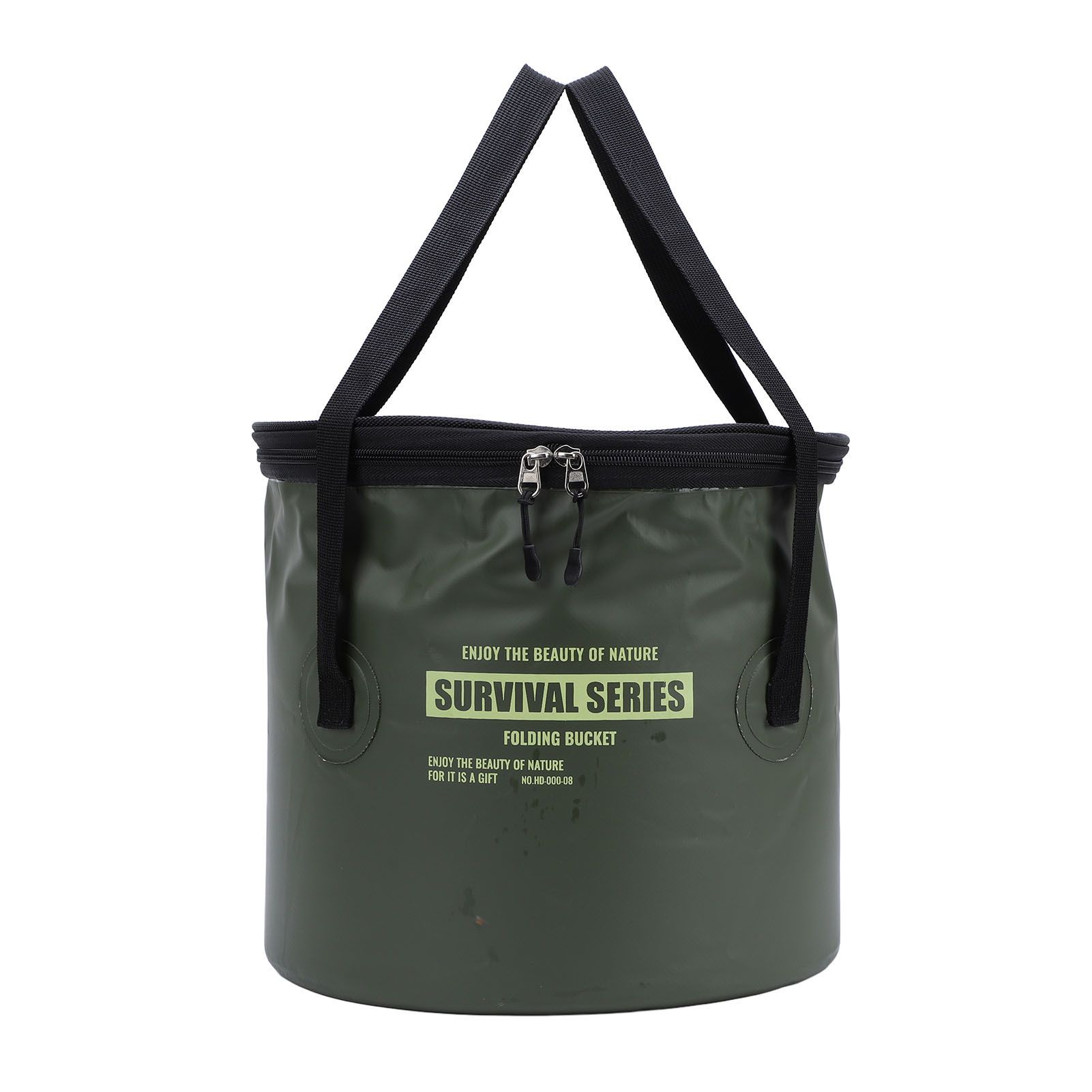 Cloth Folding Bucket with Mesh Pouch Portable Draining Basket Water Container view 9