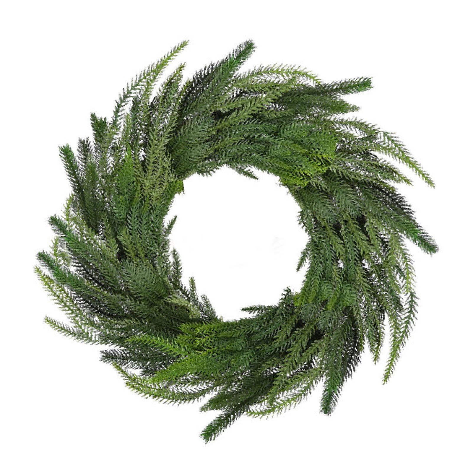 Artificial Pine Needle Rattan Xmas Decor Simulation Feel Soft Plastic Indoor — image 1
