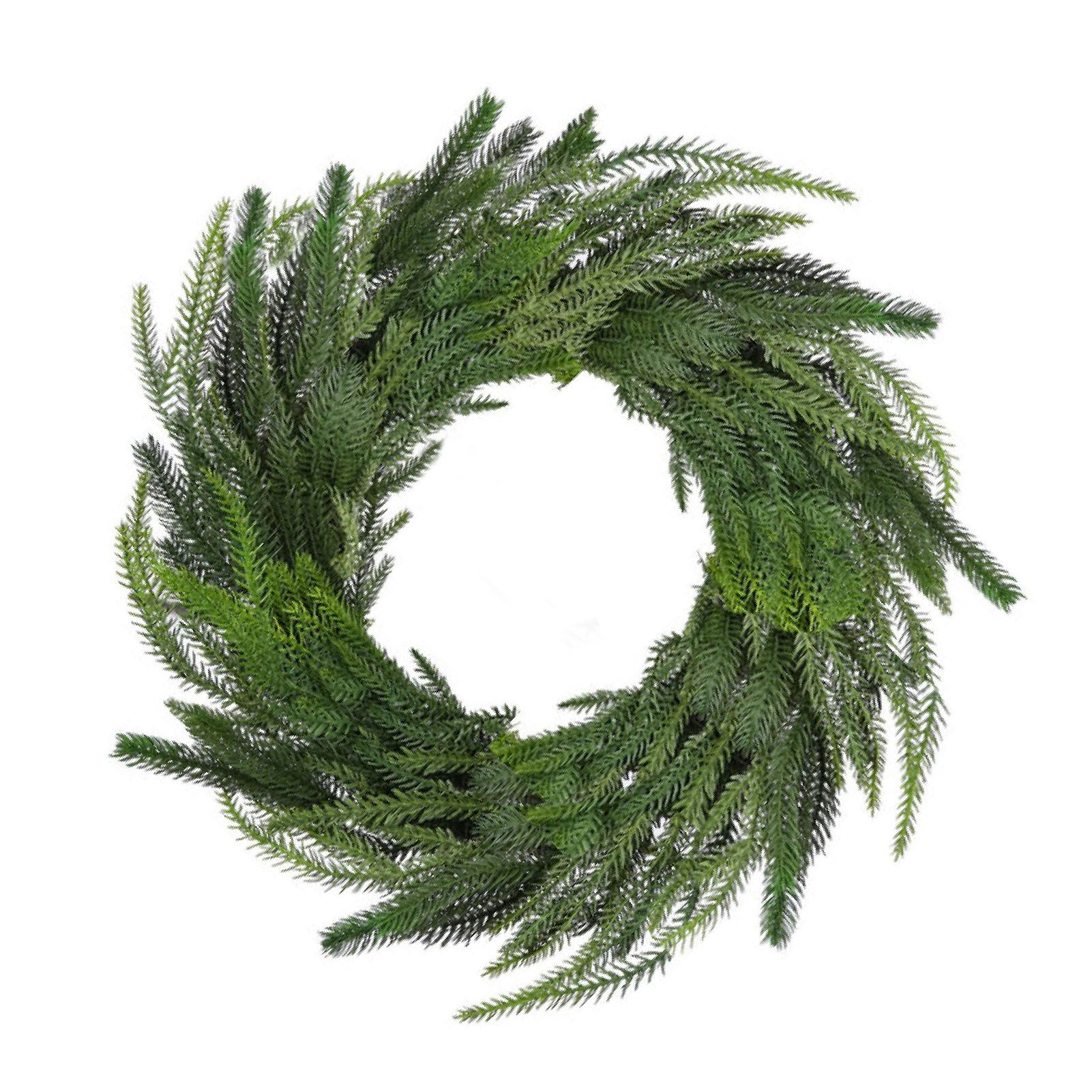 Artificial Pine Needle Rattan Xmas Decor Simulation Feel Soft Plastic Indoor view 6