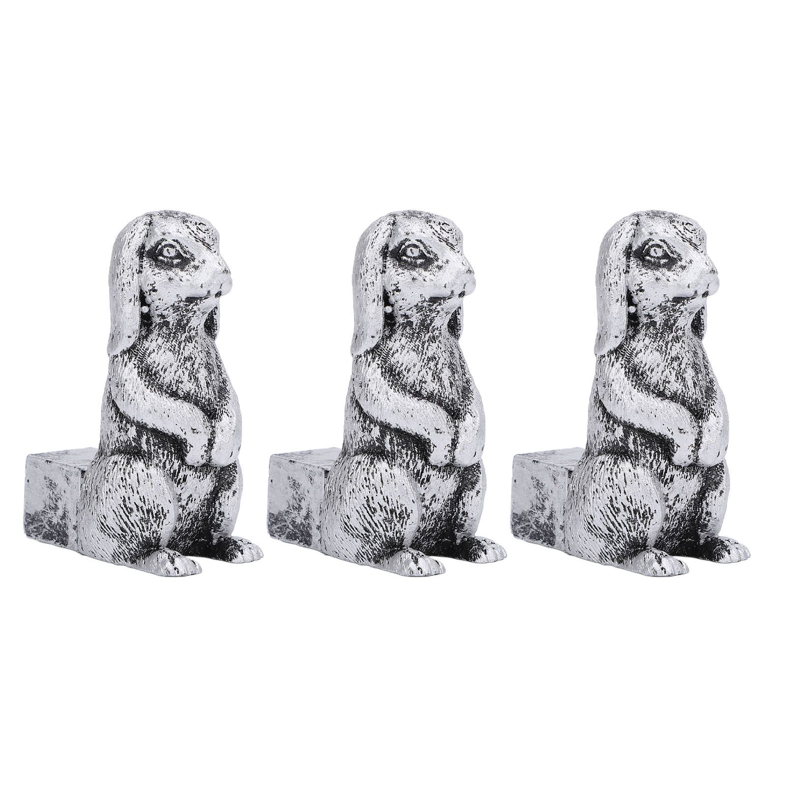 3PCS Flower Pot Decorative Feet Resin Animal Statue Plant Pot Support Feet view 3