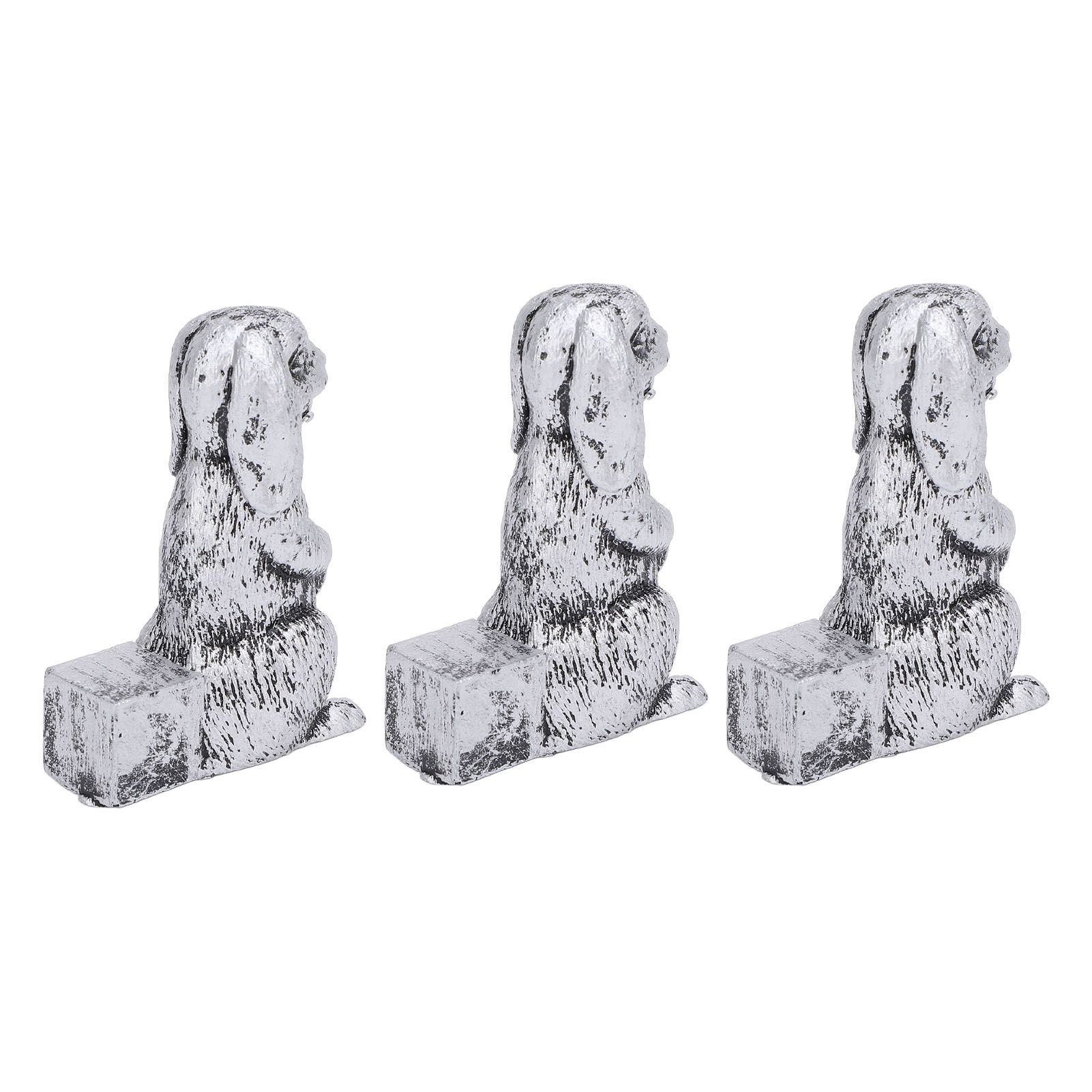 3PCS Flower Pot Decorative Feet Resin Animal Statue Plant Pot Support Feet view 9