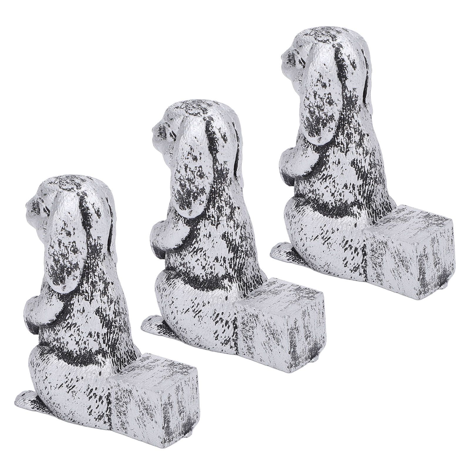 3PCS Flower Pot Decorative Feet Resin Animal Statue Plant Pot Support Feet view 11
