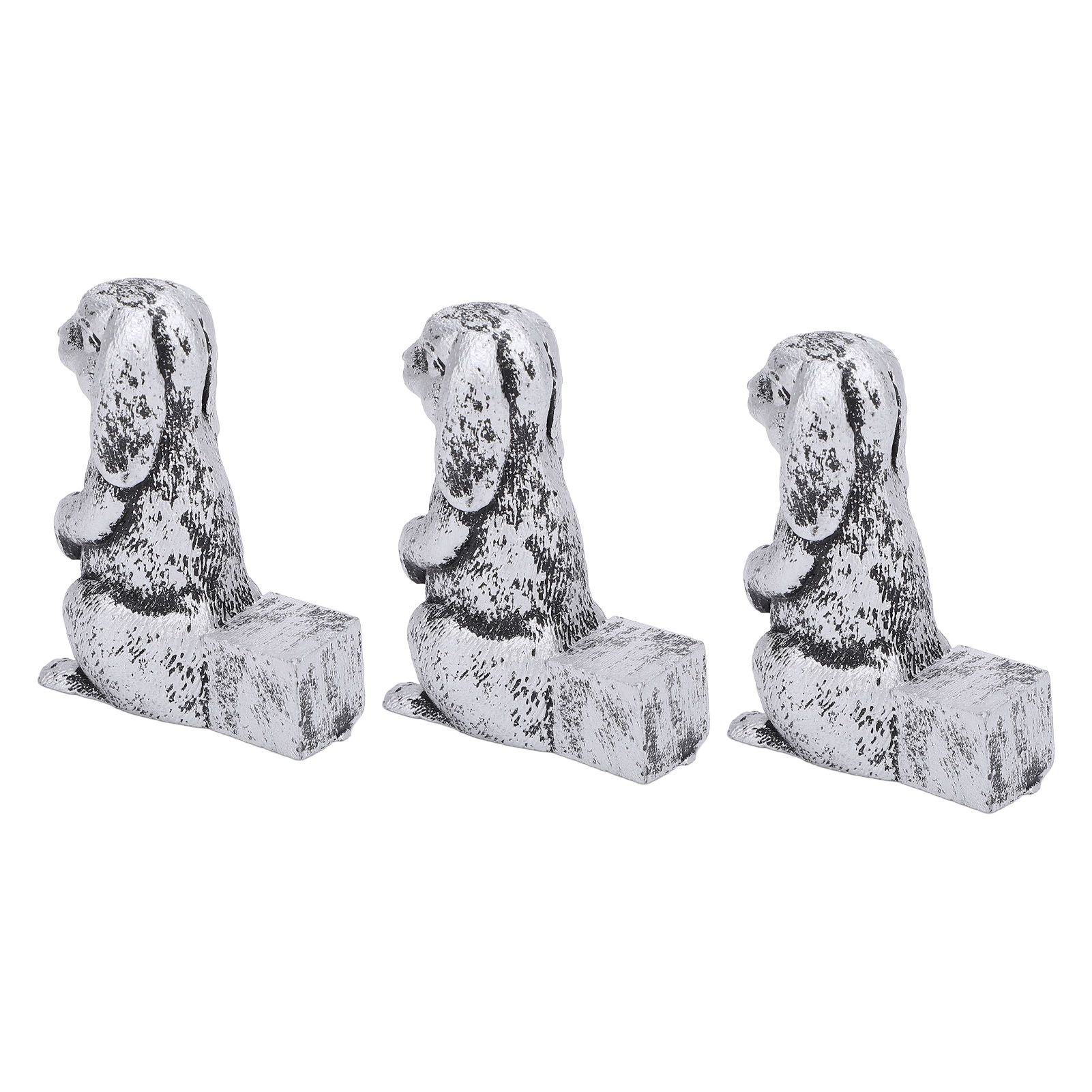 3PCS Flower Pot Decorative Feet Resin Animal Statue Plant Pot Support Feet view 12
