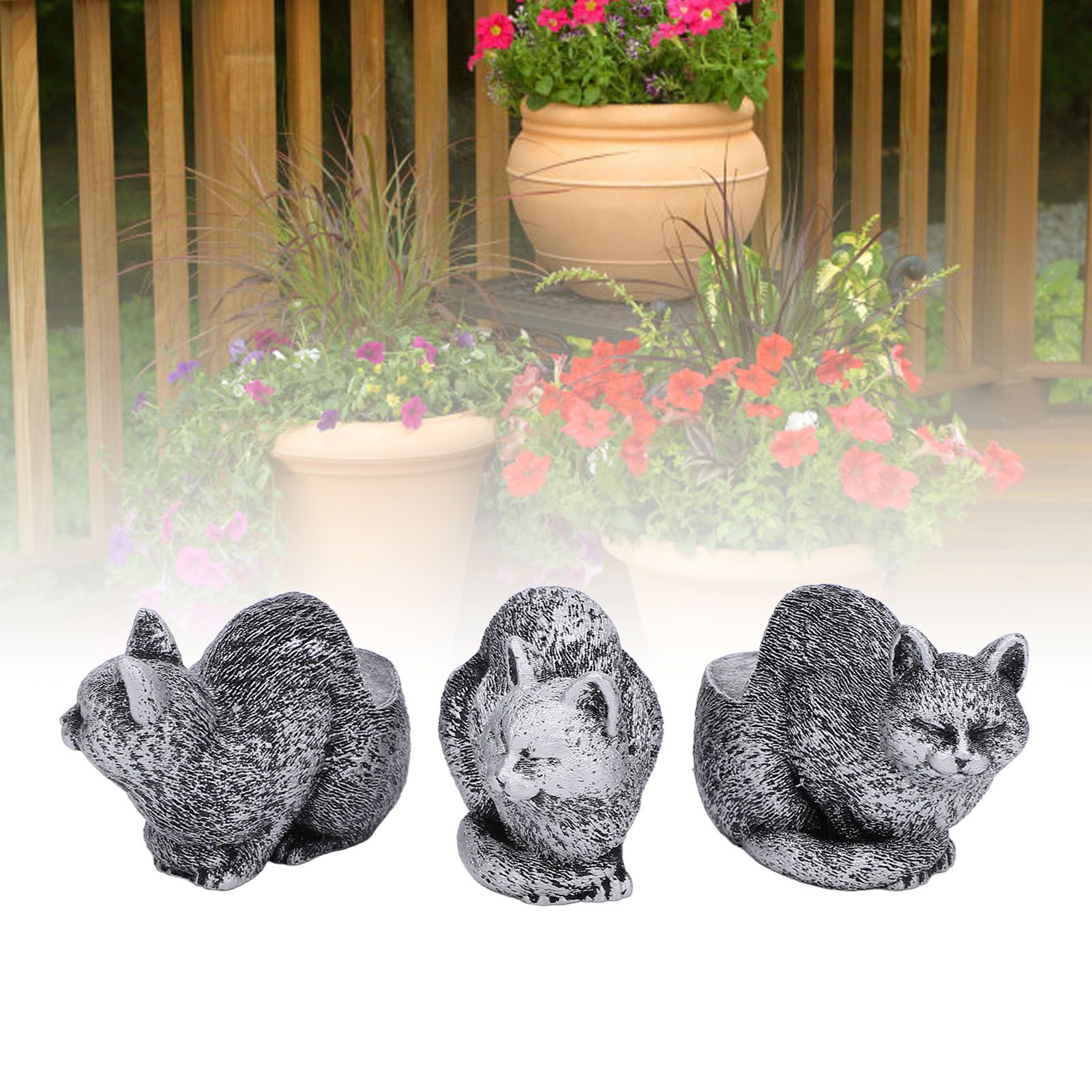 3pcs Resin Flower Pot Feet Animal Figures Plant Pot Feet Animal Statues Plant view 11