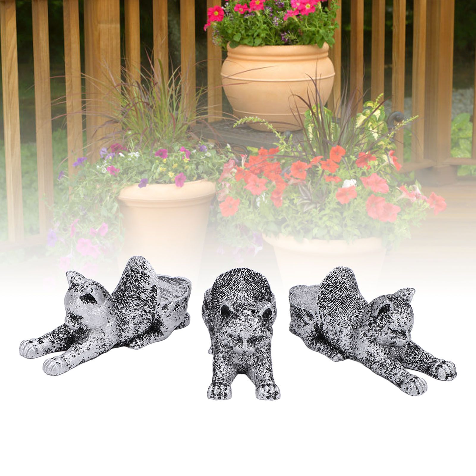 3pcs Resin Flower Pot Feet Animal Figures Plant Pot Feet Animal Statues Plant view 11