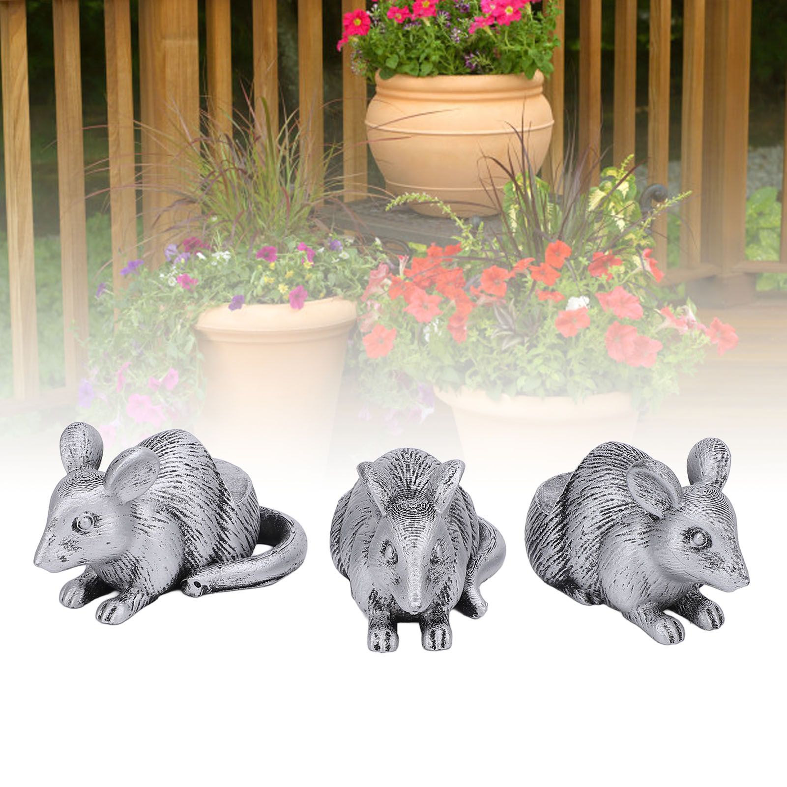 3pcs Resin Flower Pot Feet Animal Figures Plant Pot Feet Animal Statues Plant view 11