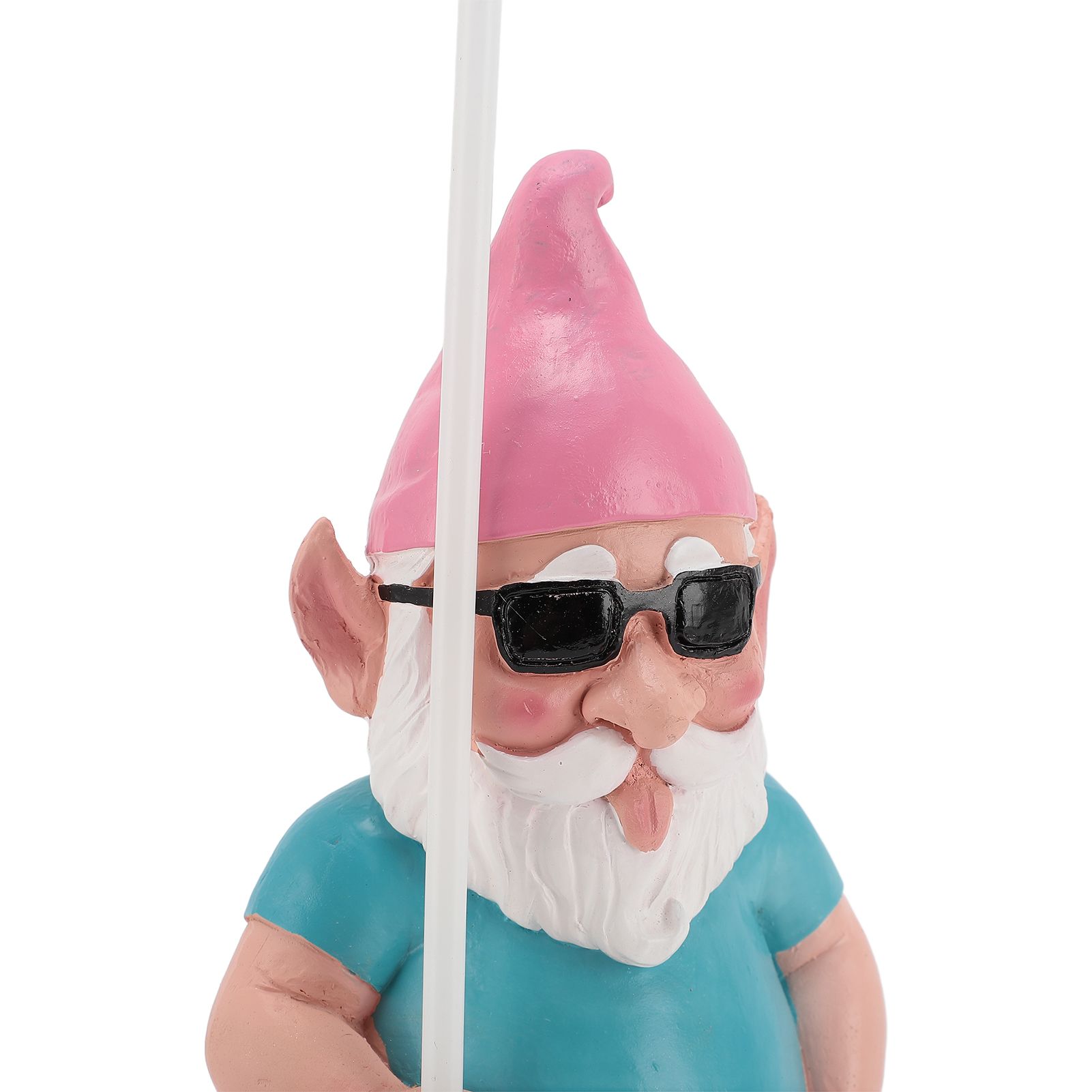 Garden Gnome Statue with Big Windmill Yard Art Sculpture Resin for Indoor view 2