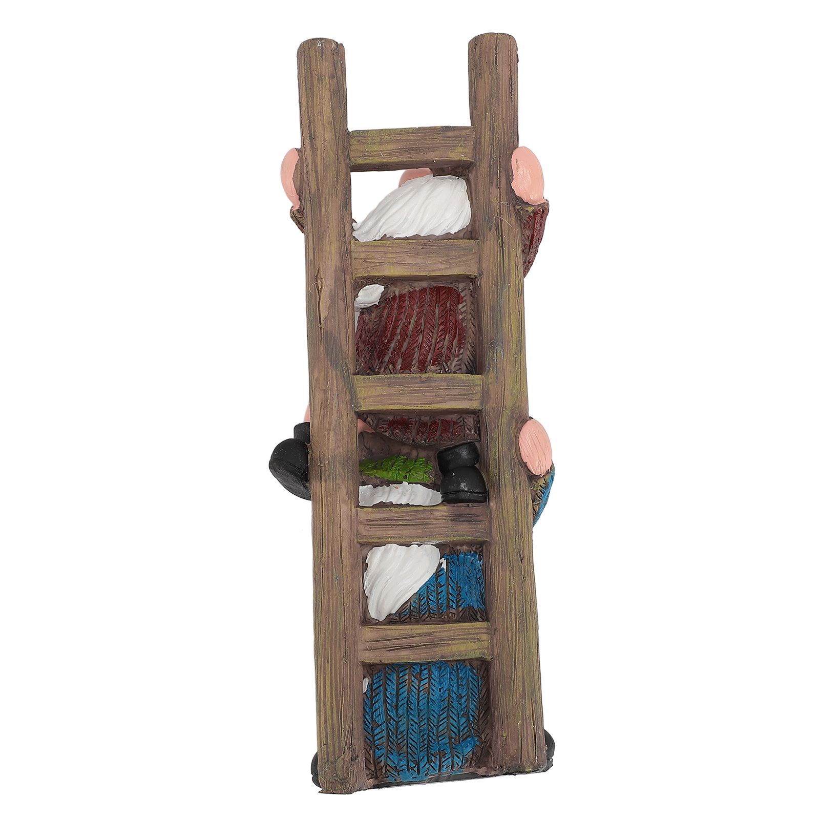 Garden Gnome Statue Resin Ladder Climbing Funny Gnome Garden Statue for Lawn Porch view 9