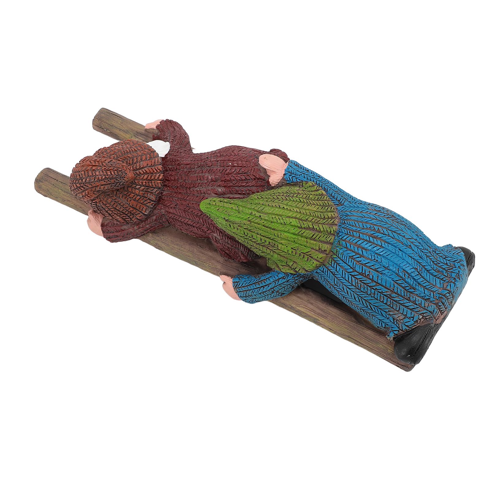 Garden Gnome Statue Resin Ladder Climbing Funny Gnome Garden Statue for Lawn Porch view 11