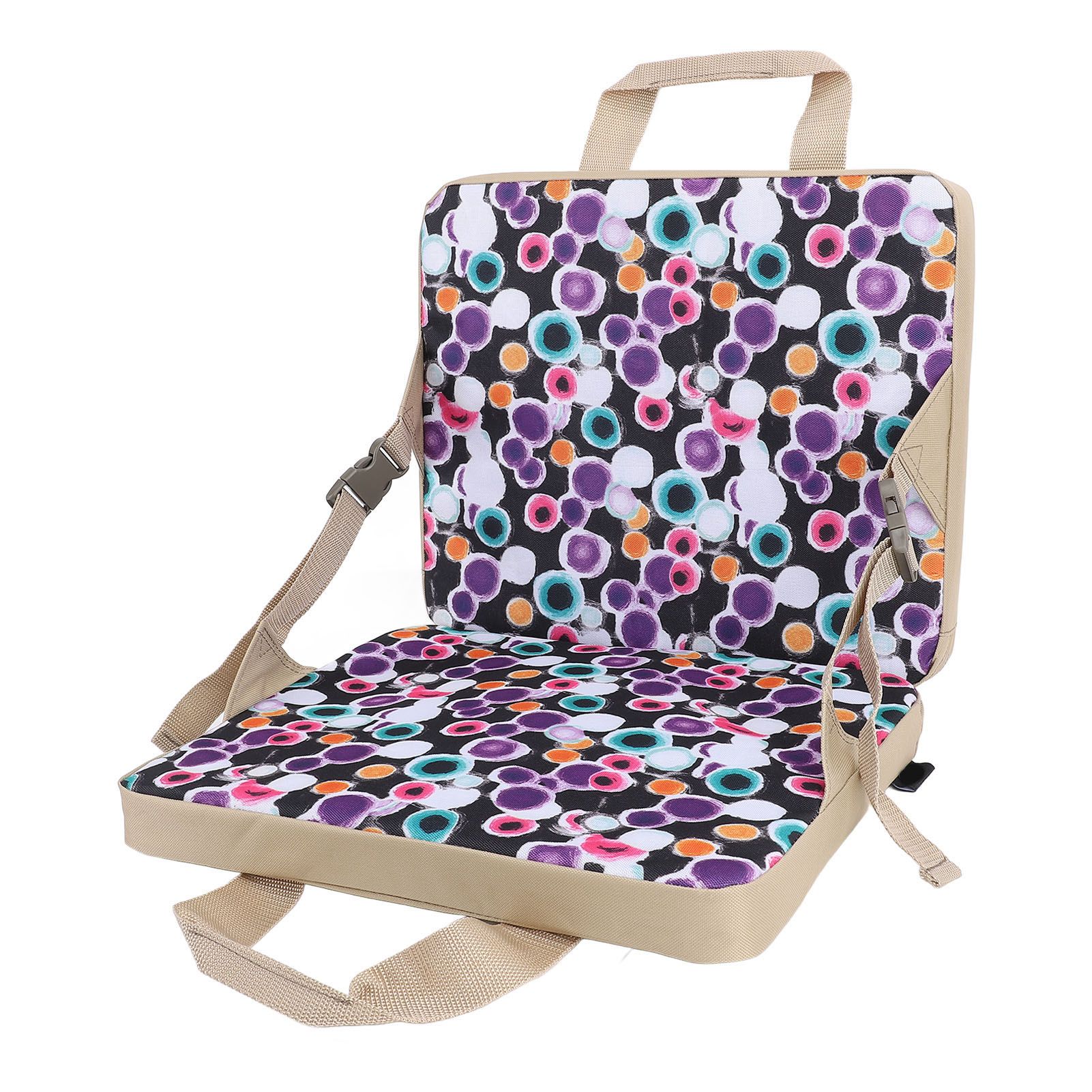 Children Outdoor Folding Chair Cushion Portable Stadium Cushion Thick Floral