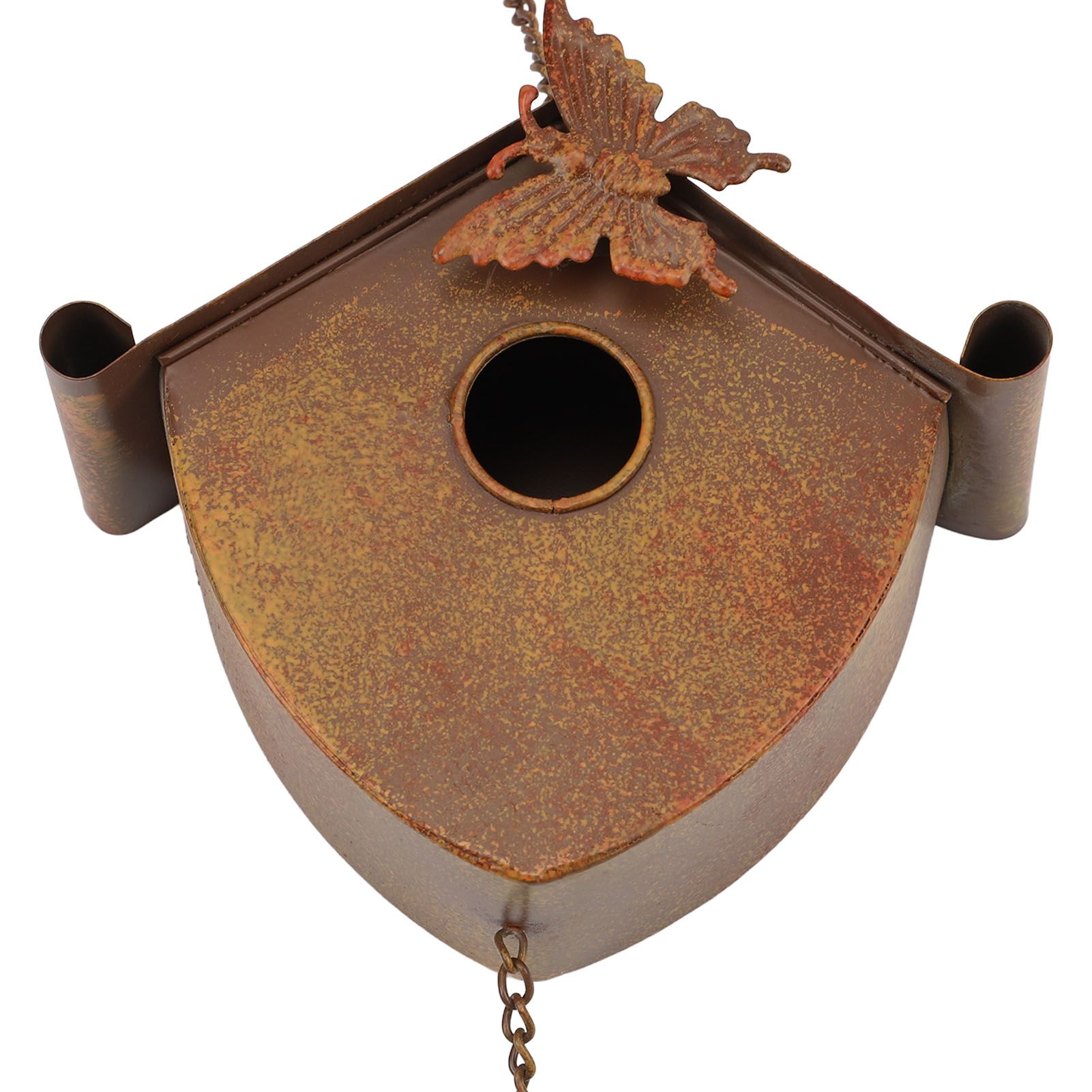 4.27ft Bird Houses Rain Chain with Bell Vintage Decorative Metal Rain Catcher view 5