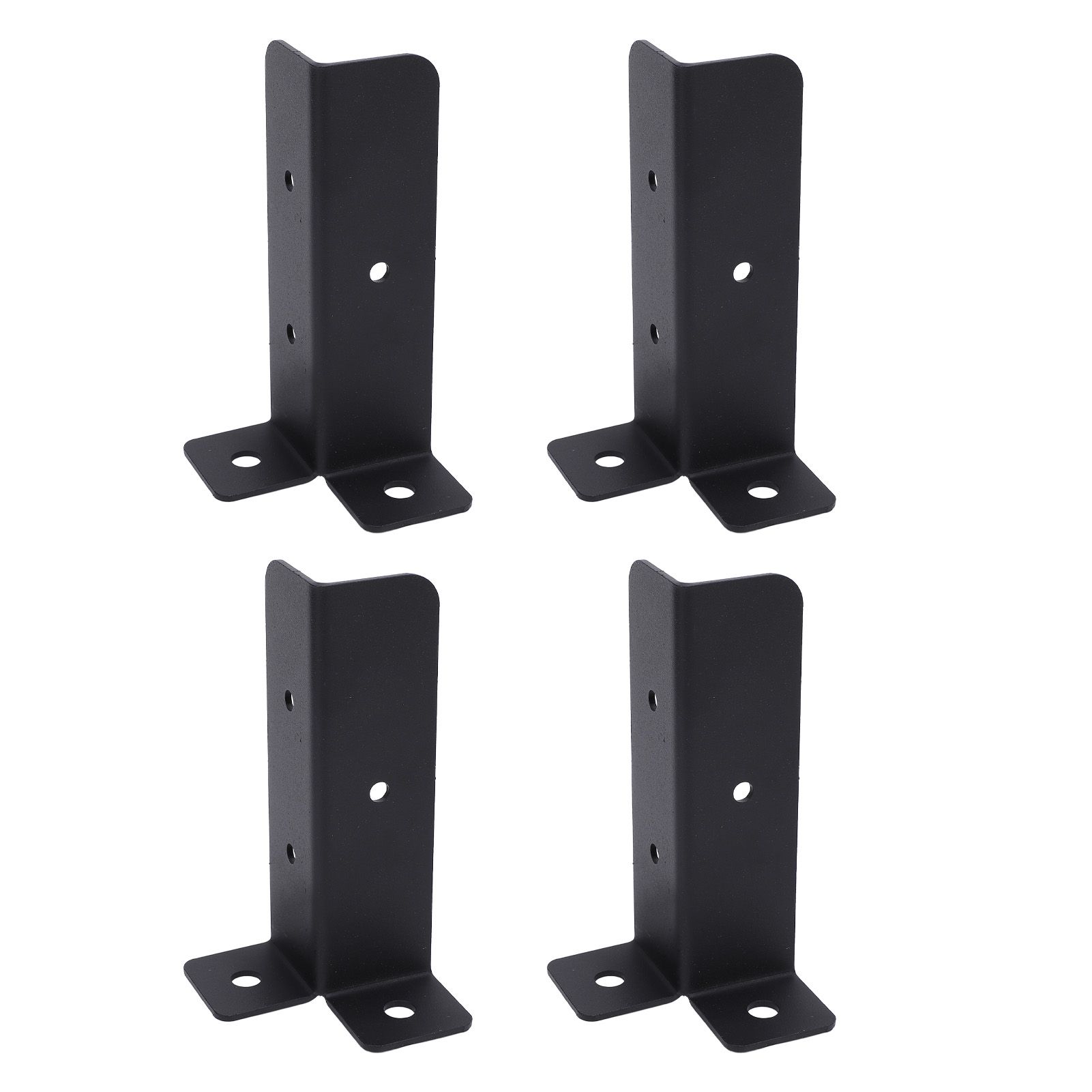 4 Sets Post Anchor Brackets Metal Base Bracket Mounting Kit for Deck Support view 4
