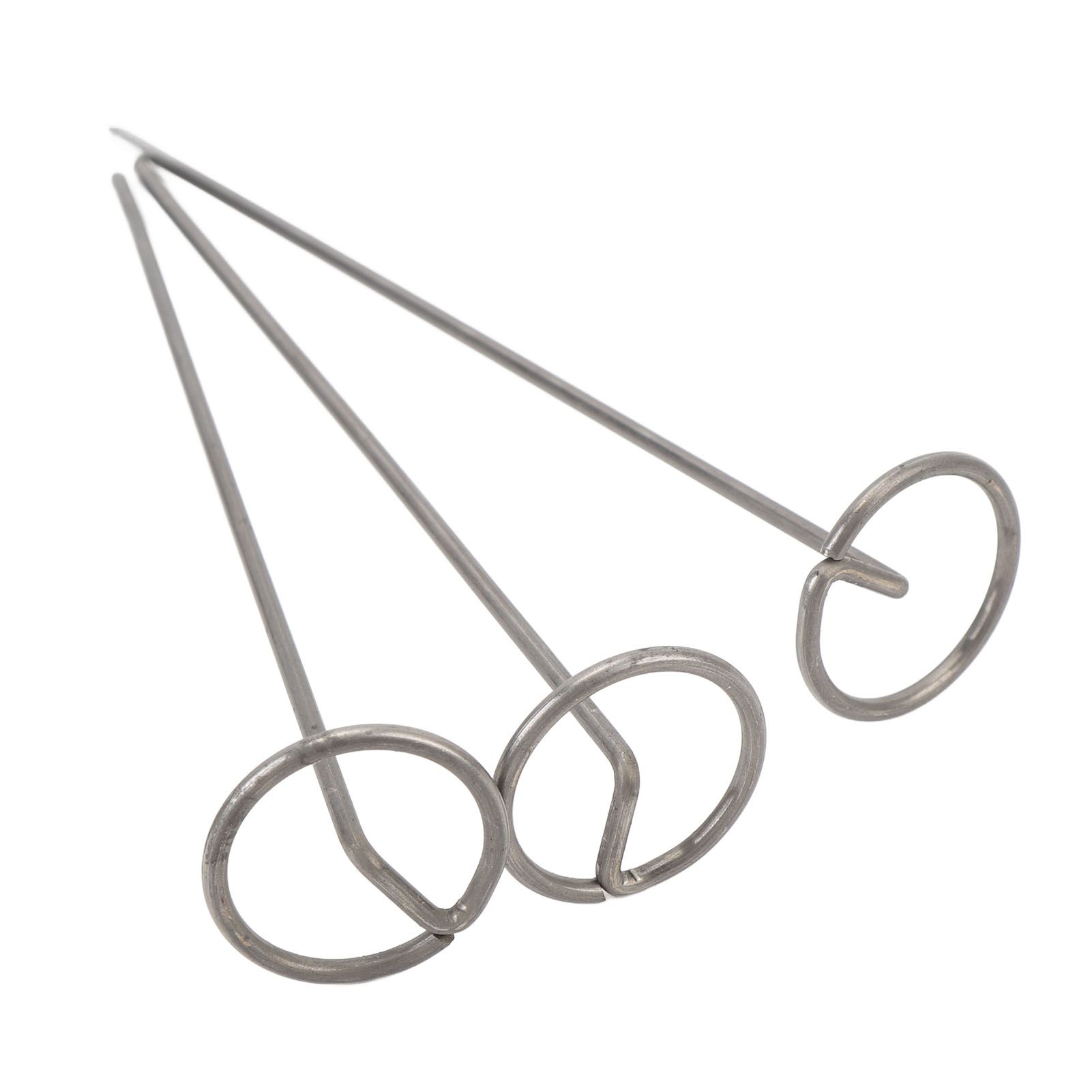 100PCS Landscape Fabric Pins 15CM Steel Circle Top Landscape Ground Stakes for view 10
