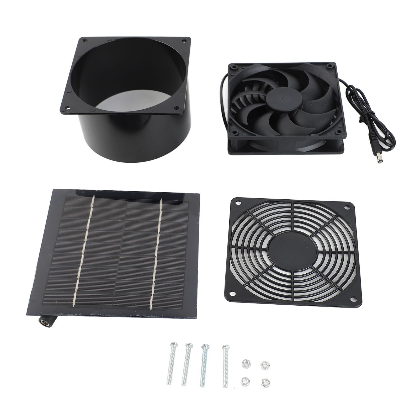 Solar Panel Fan Kit Chicken Coop Exhaust Home Outdoor Supplies 5W 6V IP65 view 2