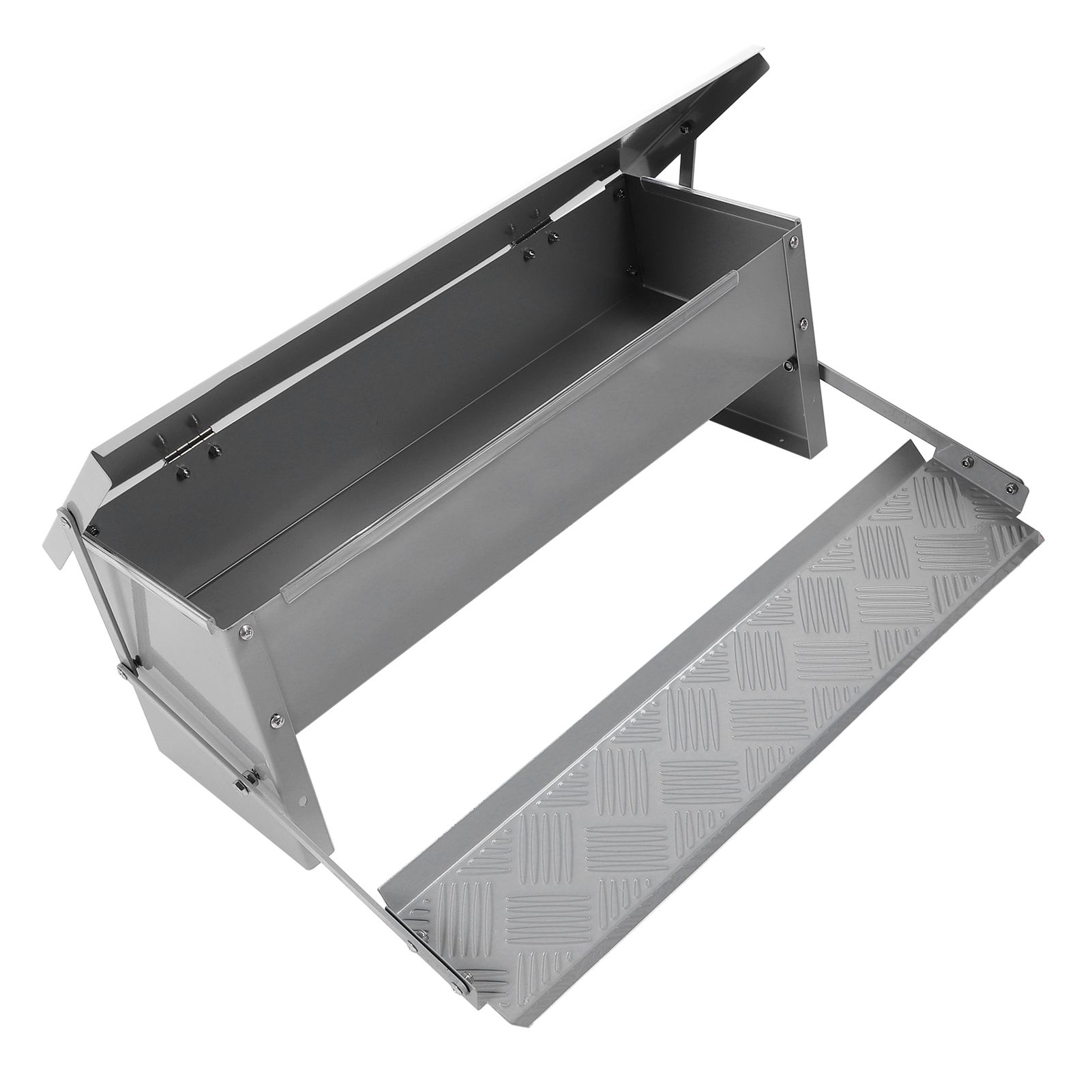 Automatic Chicken Feeder Steel Large Capacity Water Resistant Poultry Feeder view 12