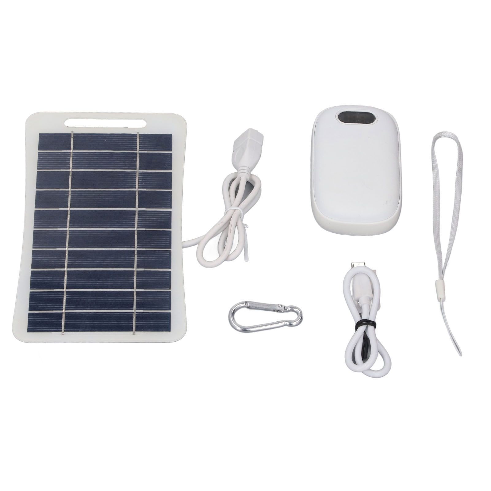 Solar Charger with Hand Warmer 2W 5V Polycrystalline Silicon USB Solar Panel