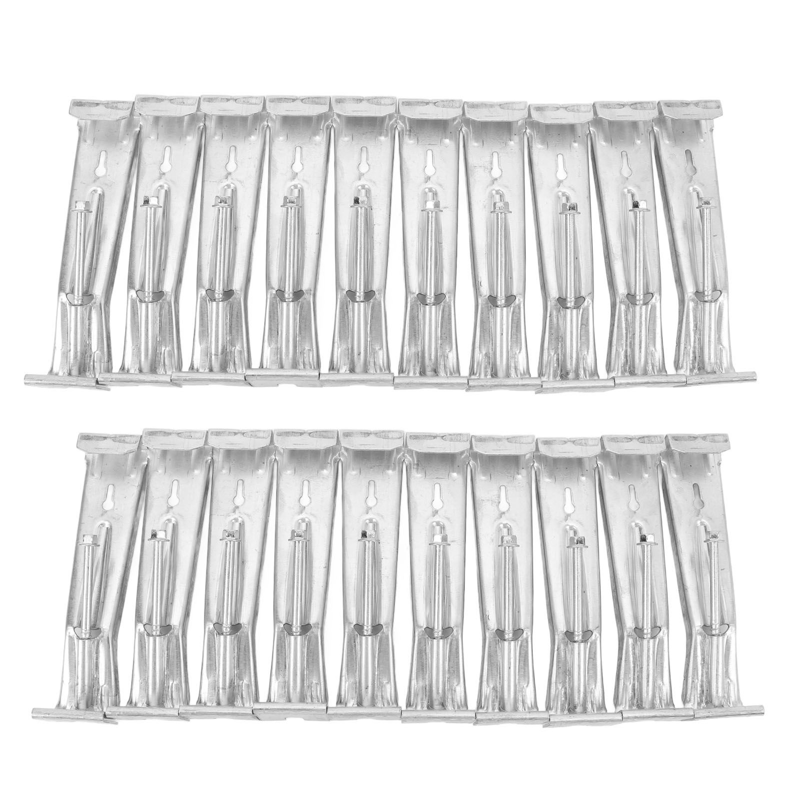 20pcs Rain Gutter Hangers Heavy Duty Hidden Gutter Bracket Fastener with Pre view 3