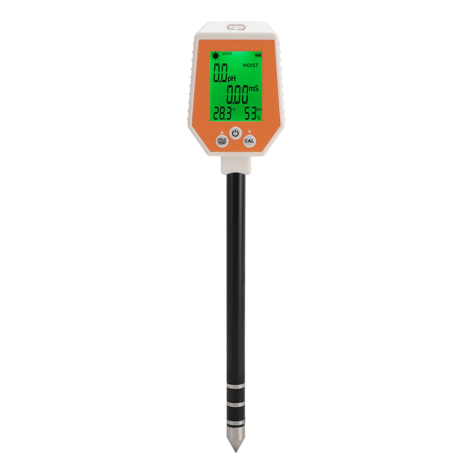 Digital Soil Tester 6 In 1 Soil PH EC Light Intensity Fertility Air Humidity — image 1