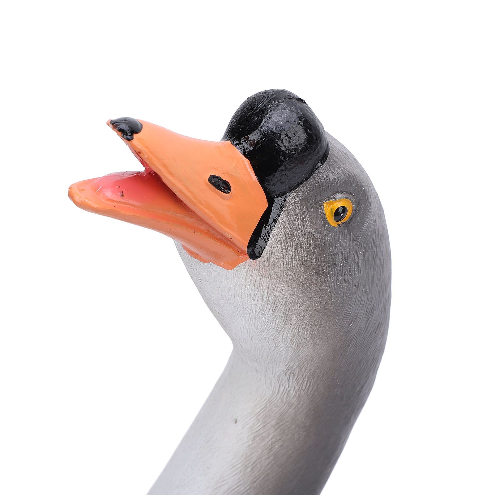 Goose Statue Figurine Resin Gray Goose Farm Animal Sculpture Desktop Ornament view 2