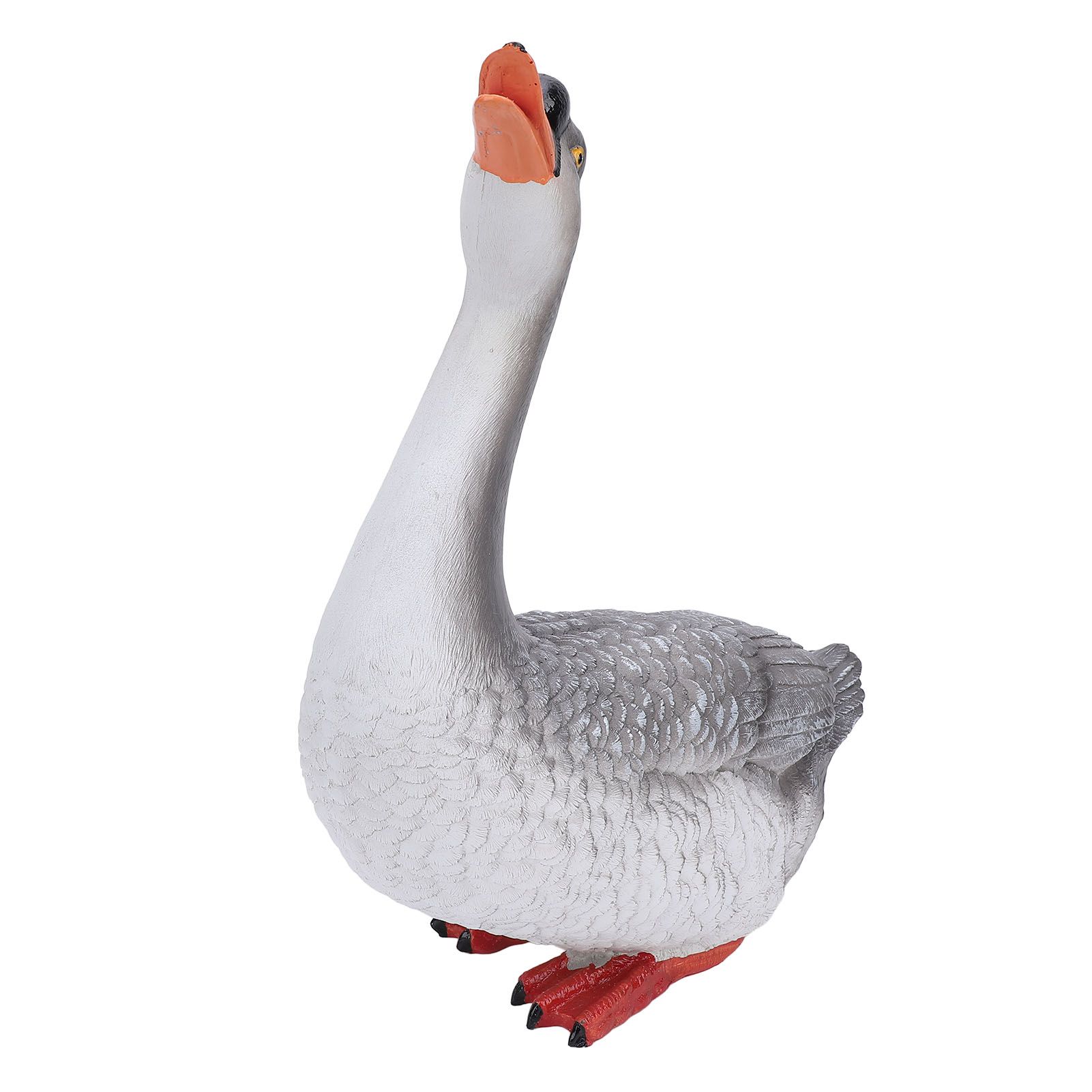Goose Statue Figurine Resin Gray Goose Farm Animal Sculpture Desktop Ornament view 4