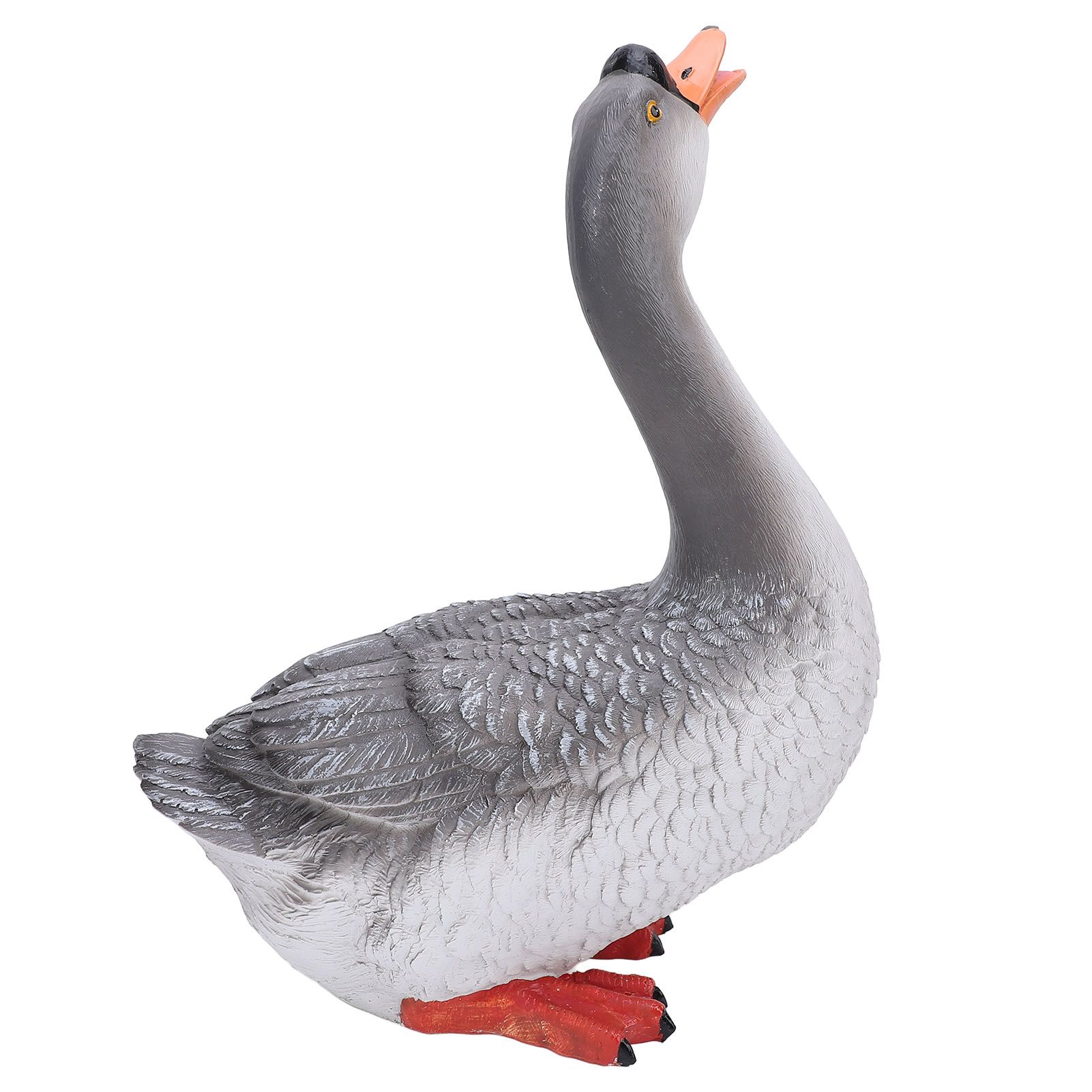 Goose Statue Figurine Resin Gray Goose Farm Animal Sculpture Desktop Ornament view 8