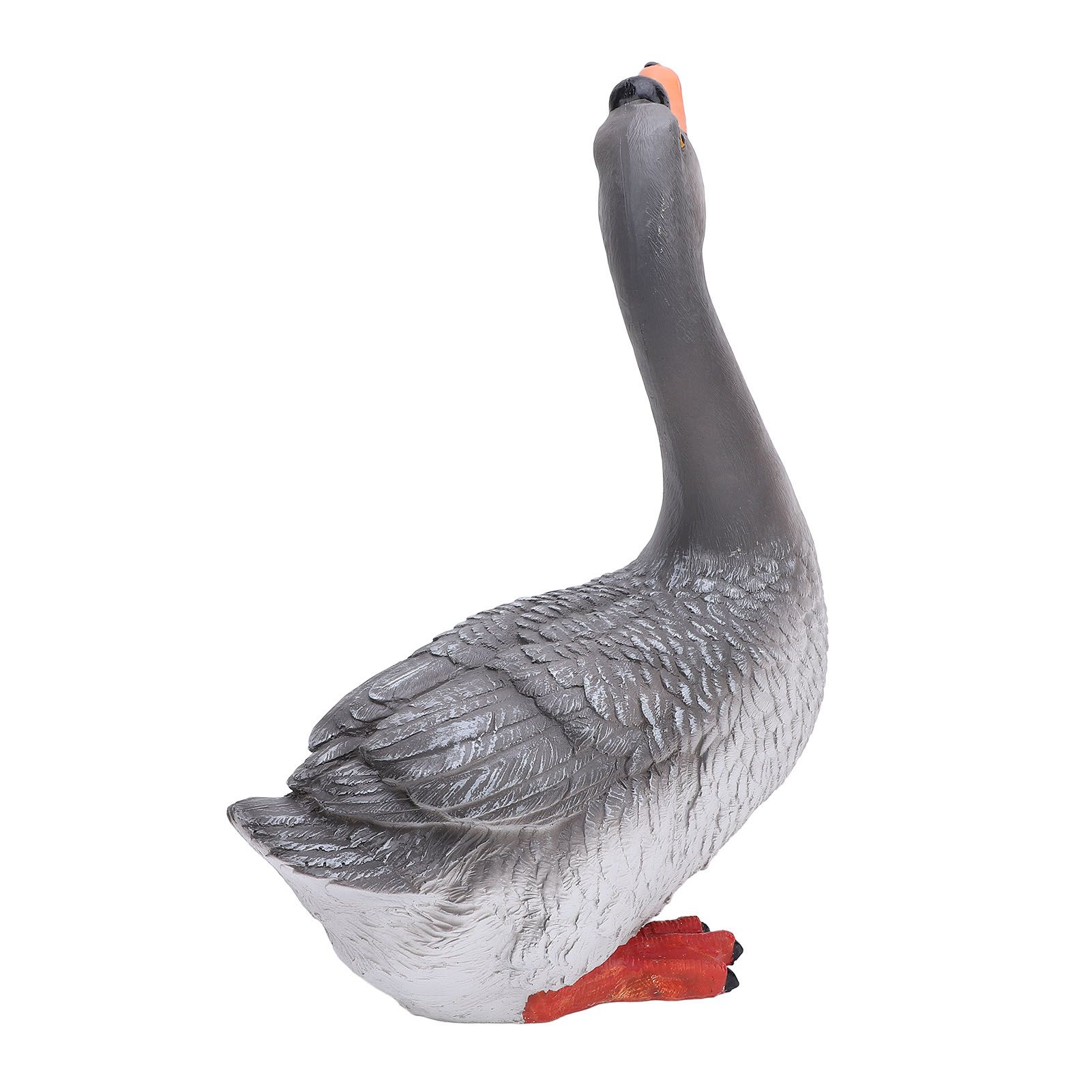 Goose Statue Figurine Resin Gray Goose Farm Animal Sculpture Desktop Ornament view 10
