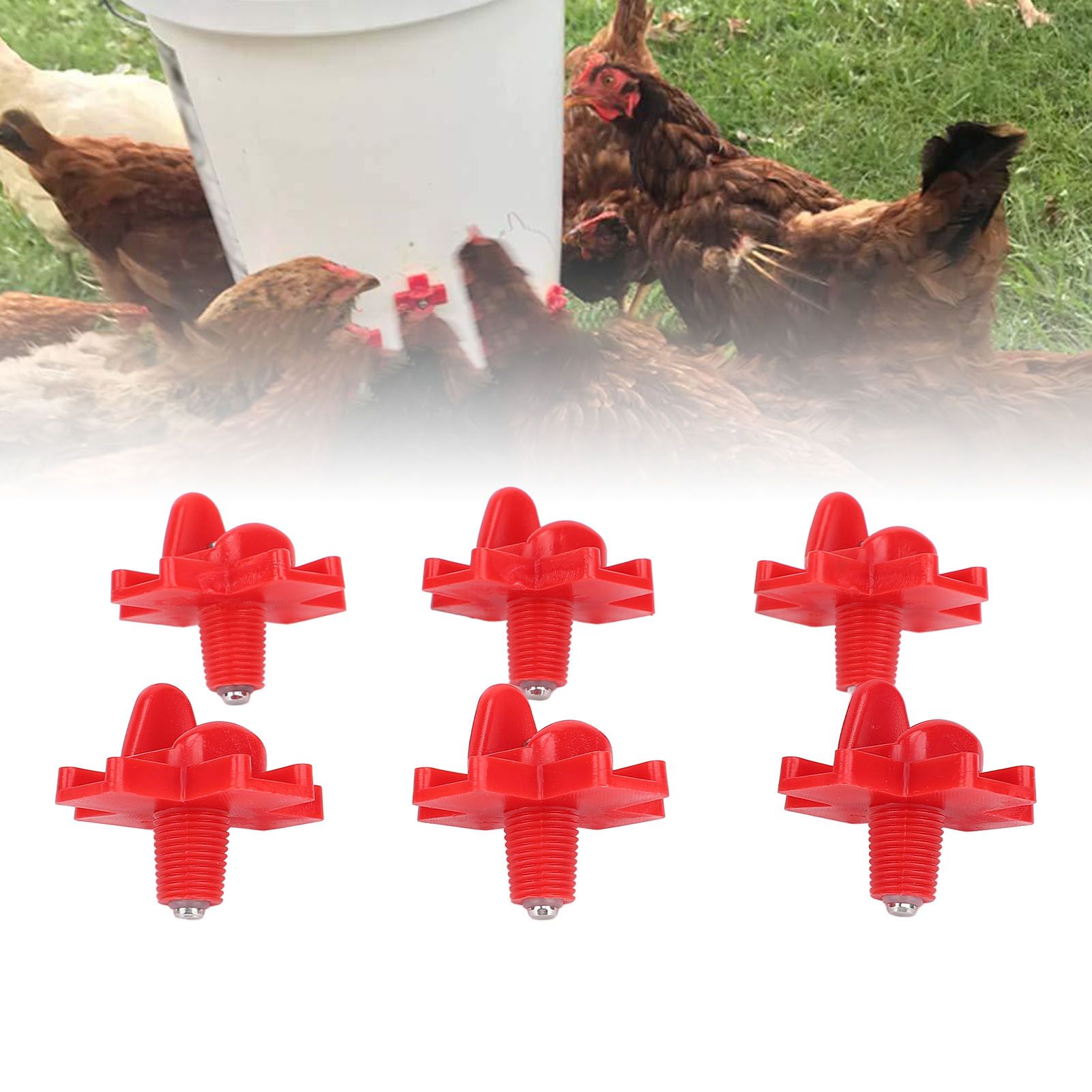 15 Sets Poultry Water Nipples Kit Automatic Leakproof Chicken Waterer Nipples view 12