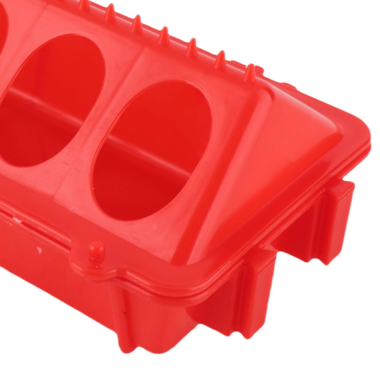 10 Set Flip Top Chick Feeder Waterer Plastic Quail Small Poultry Feeding Tray view 5