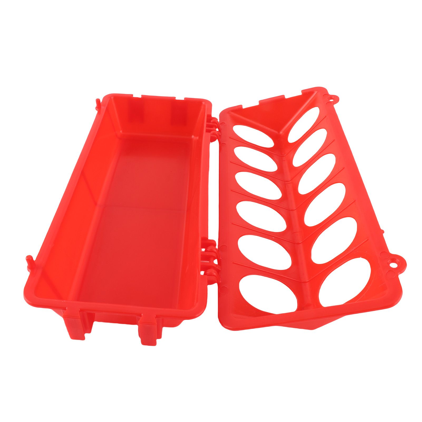 10 Set Flip Top Chick Feeder Waterer Plastic Quail Small Poultry Feeding Tray view 8