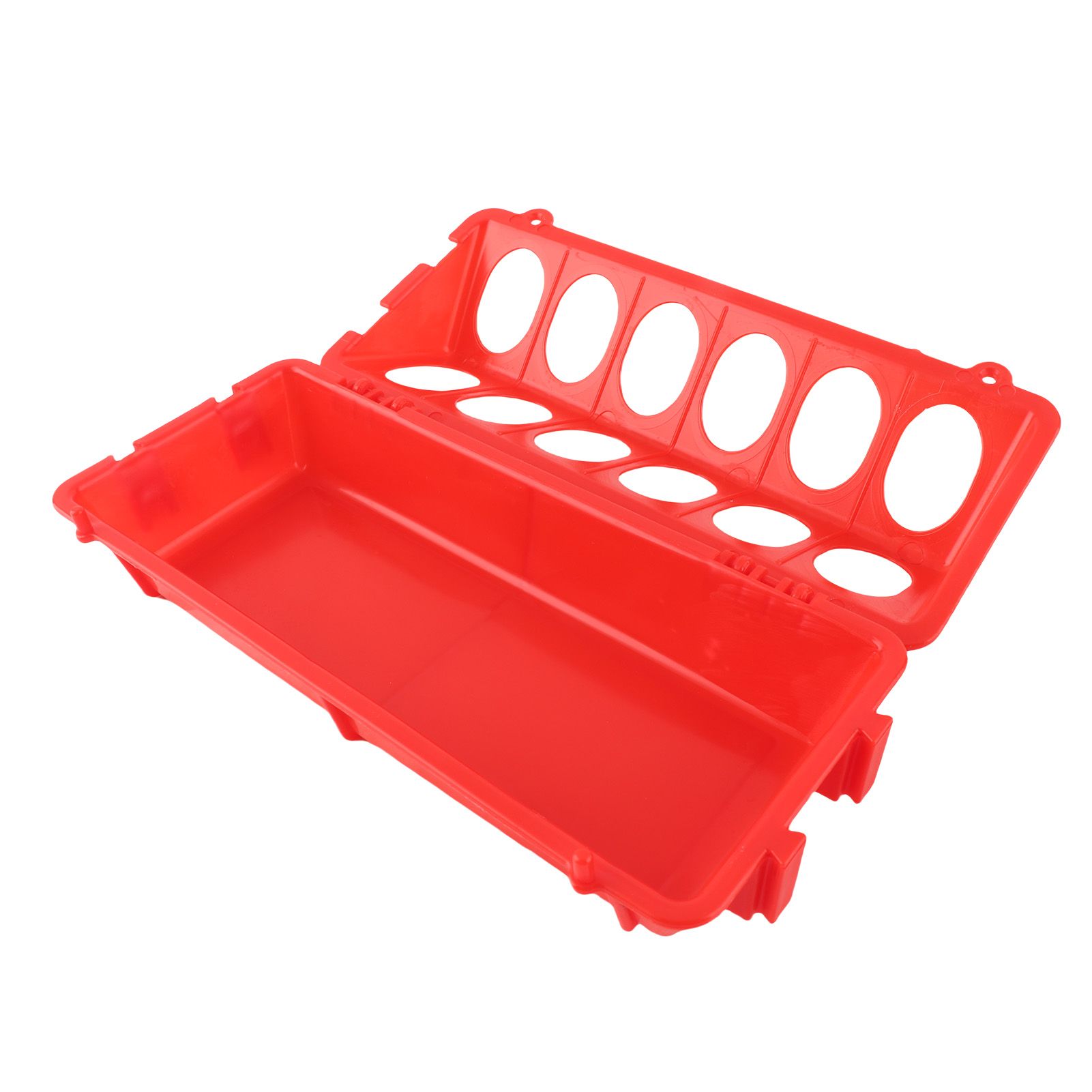 10 Set Flip Top Chick Feeder Waterer Plastic Quail Small Poultry Feeding Tray view 9