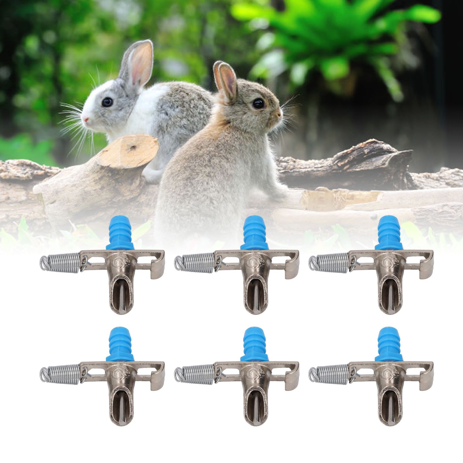 10PCS Automatic Rabbit Water Nipples Galvanized Rabbit Water Drinker Feeder view 12