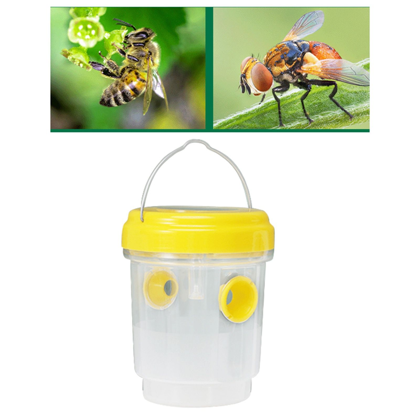4pcs Solar Powered Bee Trap Outdoor Fly Traps Wasp Killer Reusable Hornet view 7