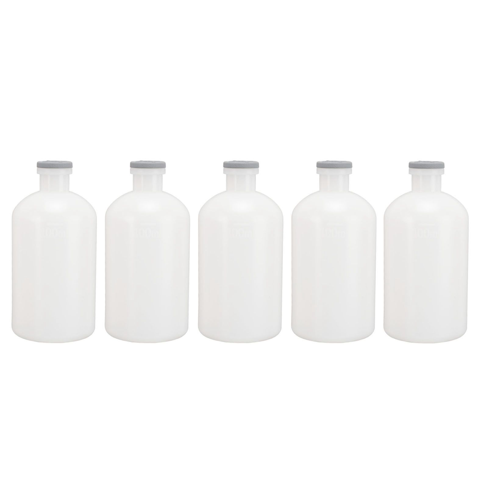 5pcs Veterinary Syringes Bottles 100ml PP Reusable Livestock Animal Injection view 3