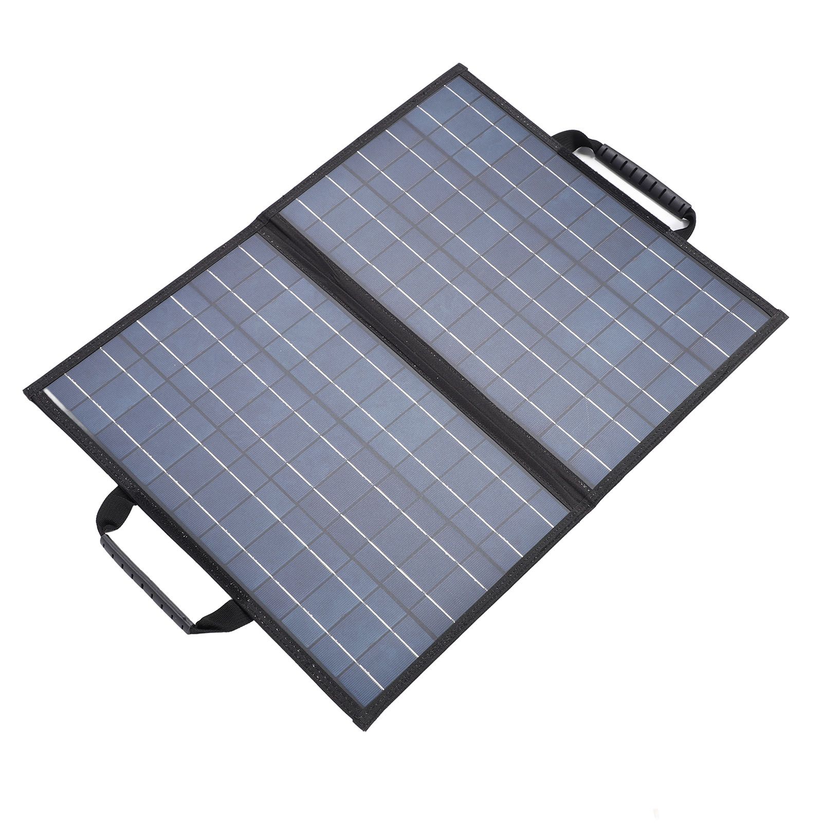Solar Panel Kit with Angle Adjust Meter Polycrystalline Silicon 80W Foldable 2 view 6