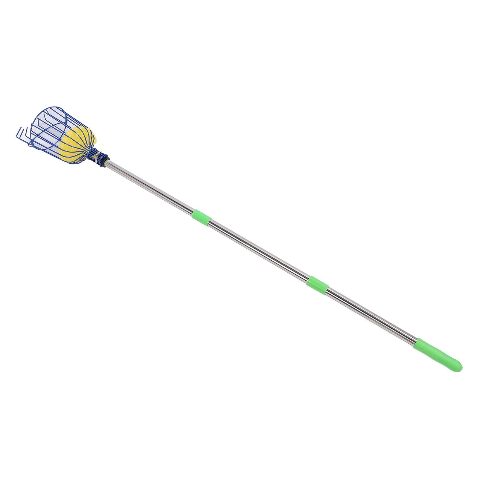 Stainless Steel Fruit Picker Tool with Basket Pole Easy to Assemble Fruits view 4