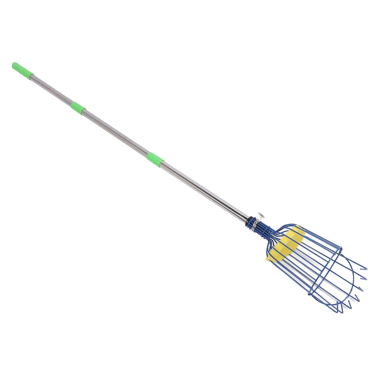 Stainless Steel Fruit Picker Tool with Basket Pole Easy to Assemble Fruits view 6